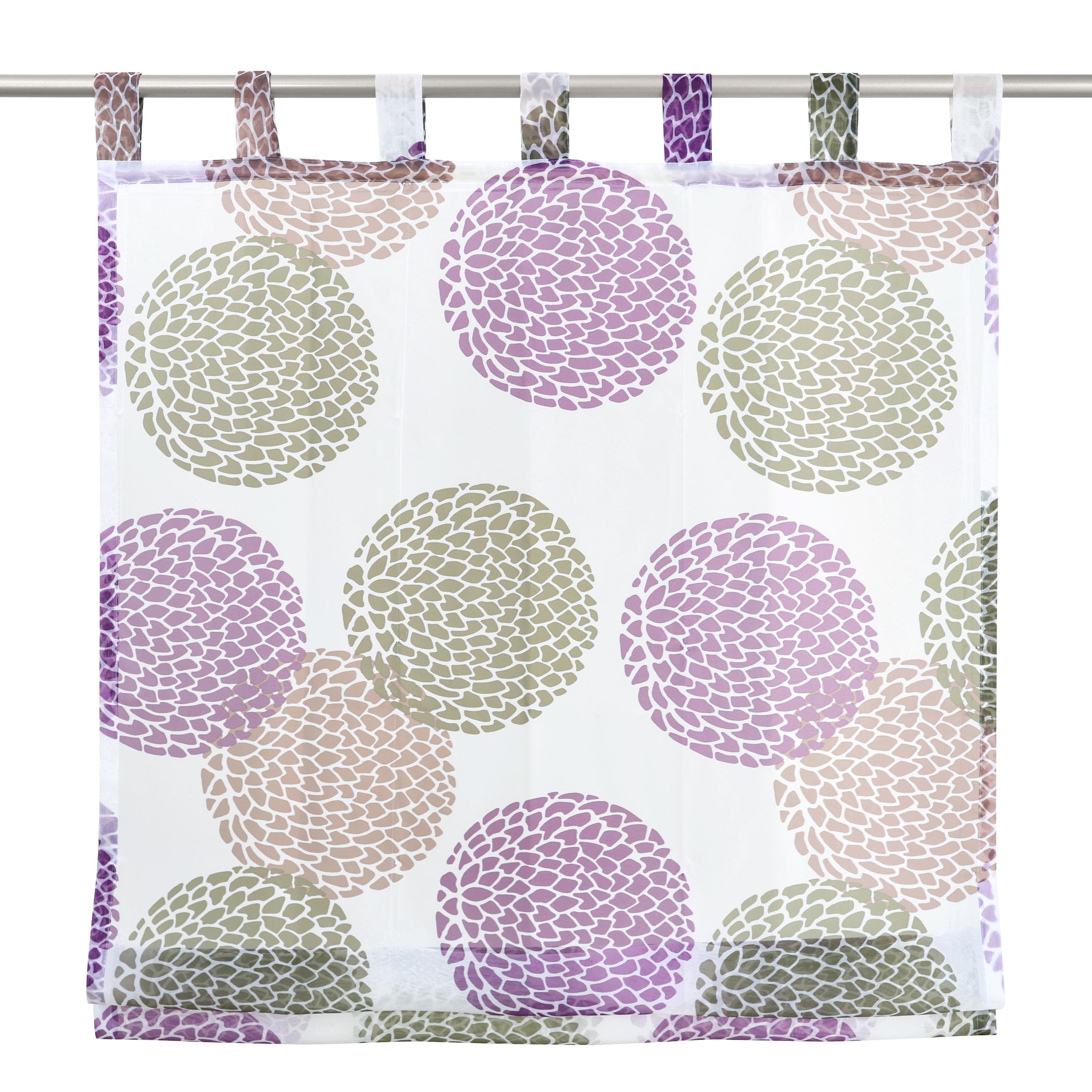 my home Raffrollo »Belem«, mit Schlaufen, Transparent, Voile, Polyester