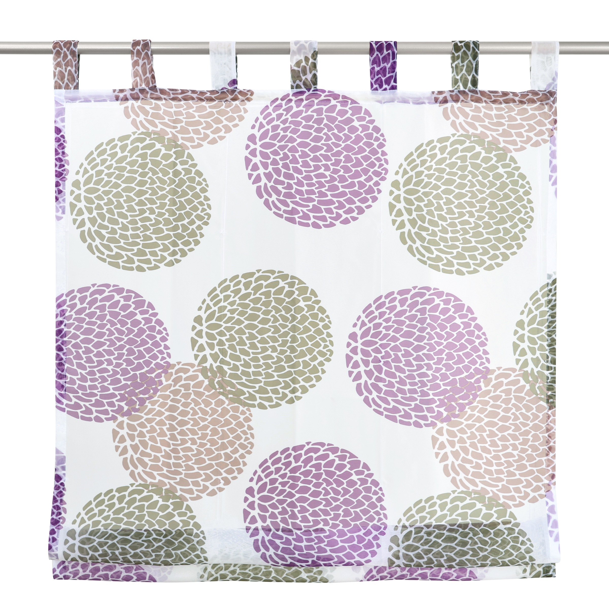 my home Raffrollo »Belem«, mit Schlaufen, Transparent, Voile, Polyester günstig online kaufen