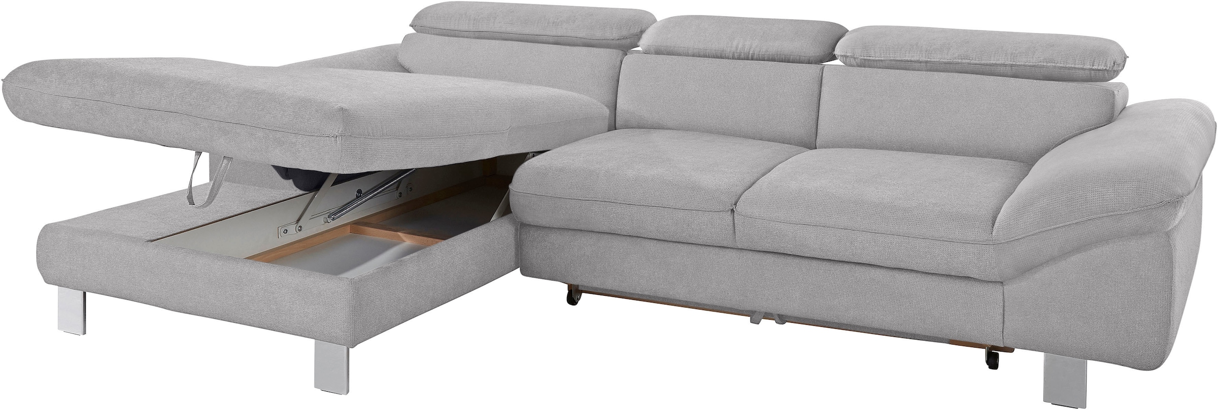 COTTA Ecksofa »Driver L-Form«, mit Kopfteilverstellung, wahlweise mit Bettfunktion