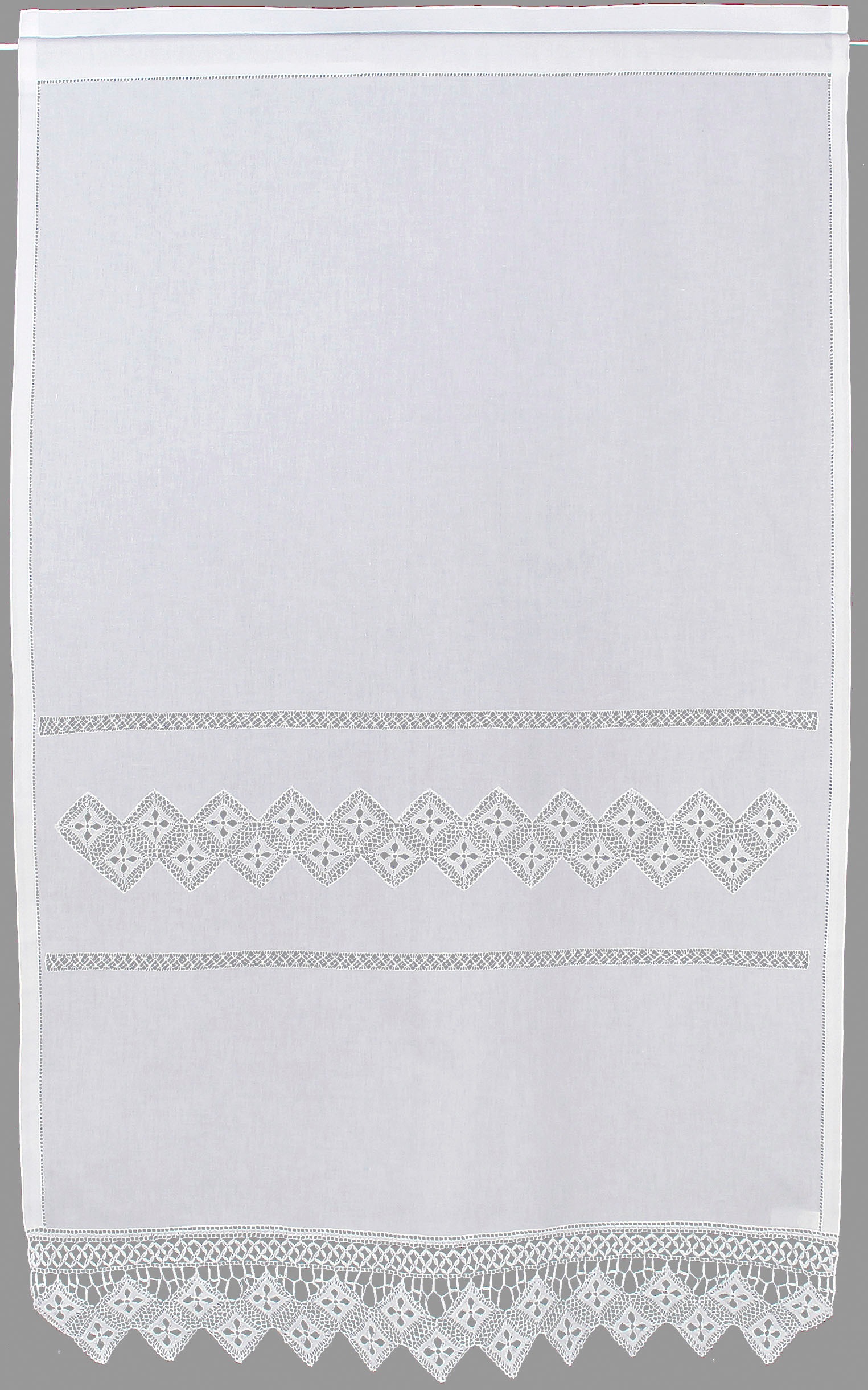 HOSSNER - ART OF HOME DECO Gardine »BALDO« Stangendurchzug 1 Stk. tlg. Häke günstig online kaufen