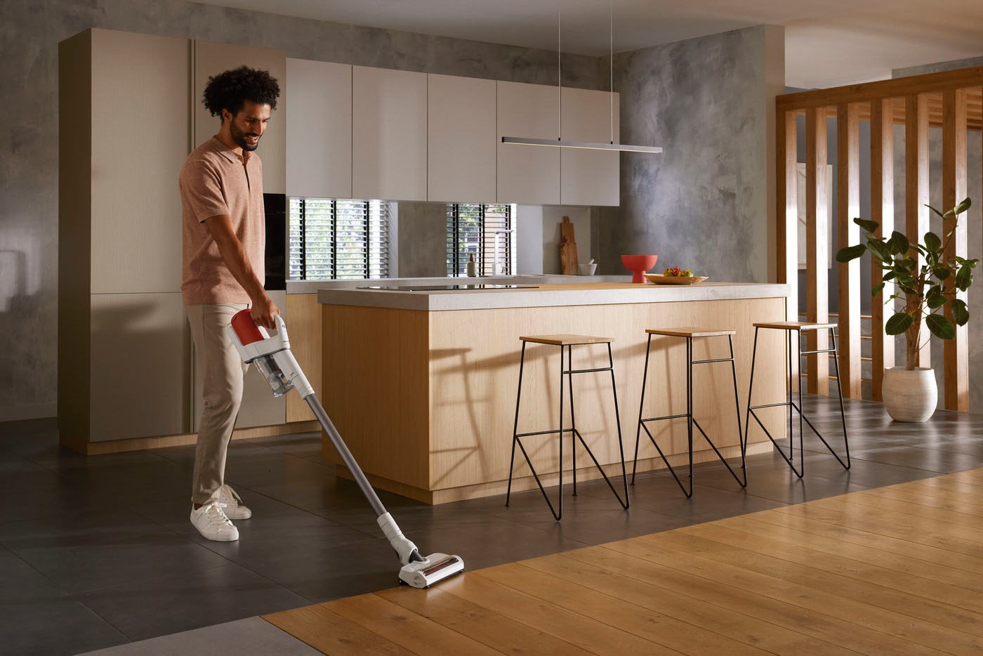 Miele Akku-Handstaubsauger »Duoflex HX1 Akku Staubsauger, 2in1-Funktion, 3,15 kg leicht,«, Brilliantweiß Spacegrey Terrarot
