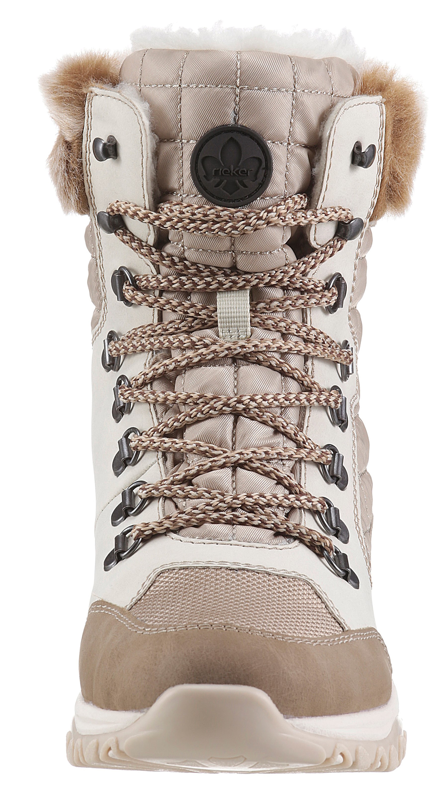 Rieker Winterboots, Winterstiefelette, TEX-Membran, mit Warmfutter, Fellimitatkragen