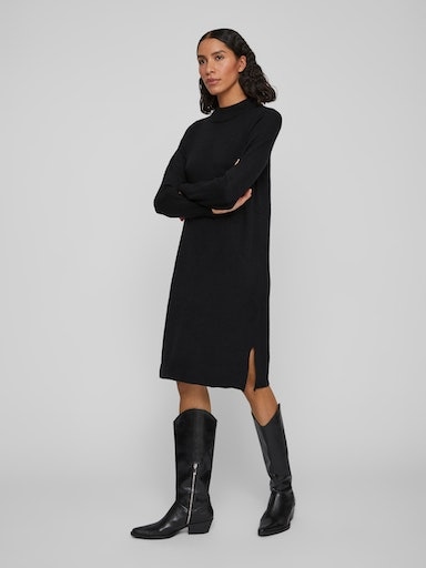 Vila Strickkleid »VIRIL CREW NECK L/S MIDI DRESS - NOOS«
