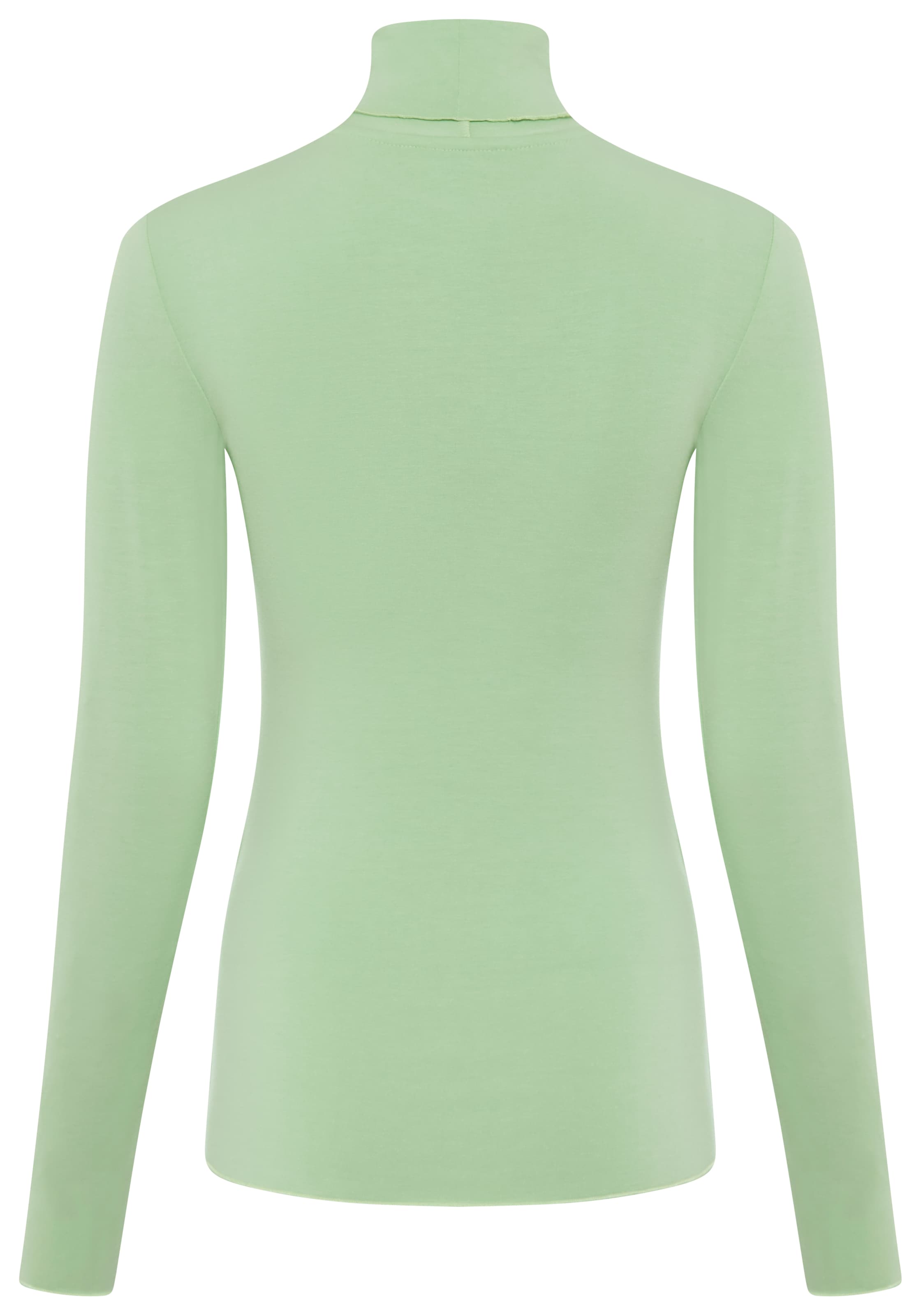 Flashlights Longsleeve mit Rollkragen, elastischer Jersey, Babylock Saum