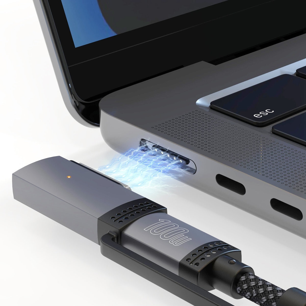 4smarts USB-Kabel »MagSafe 3 Adapter und USB-C Kabel ComboCord 100W 2m« USB-C