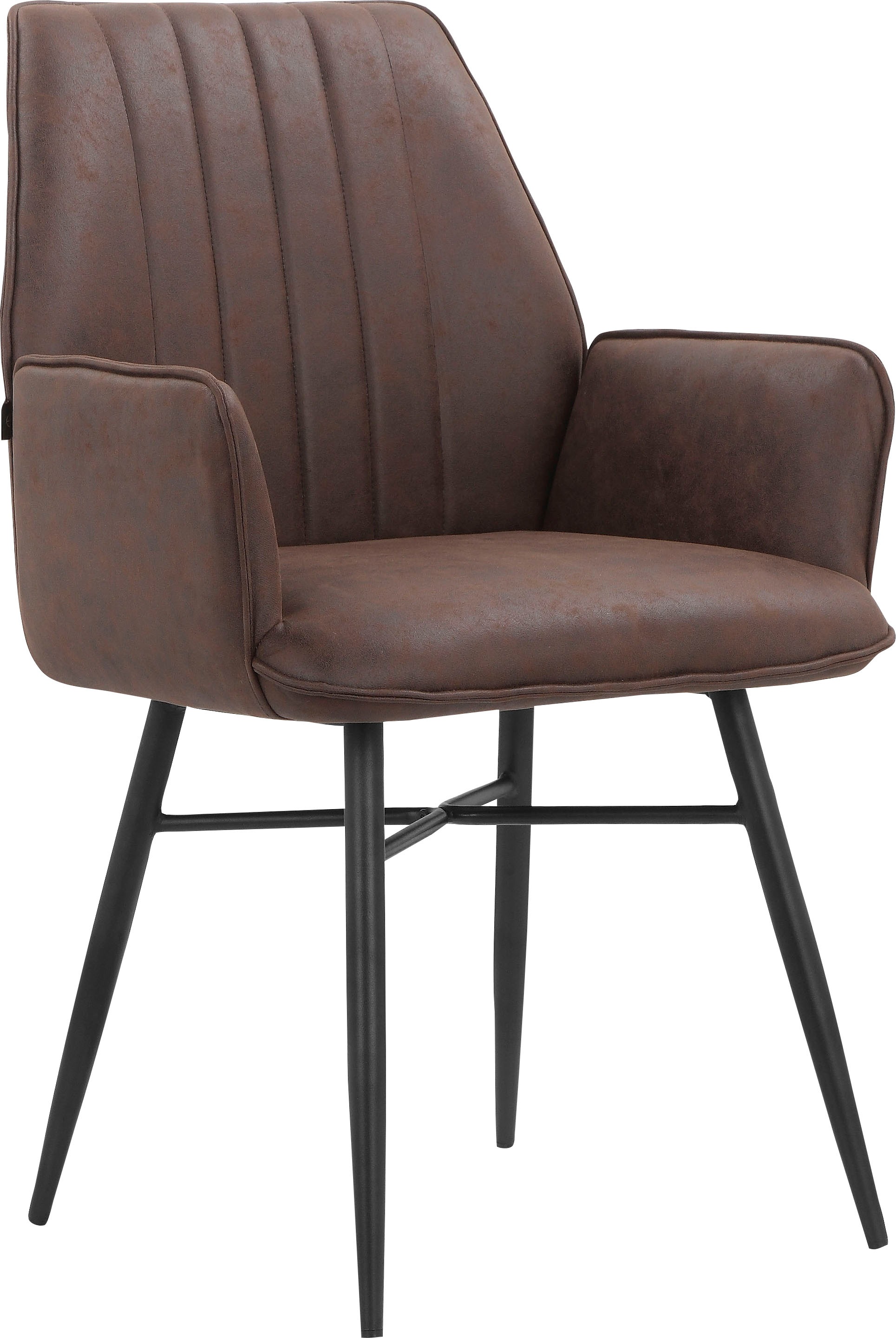 Leonique Esszimmerstuhl »Hrodwyn« () 2 Stk. Microfaser Sitz gepolstert, mit günstig online kaufen