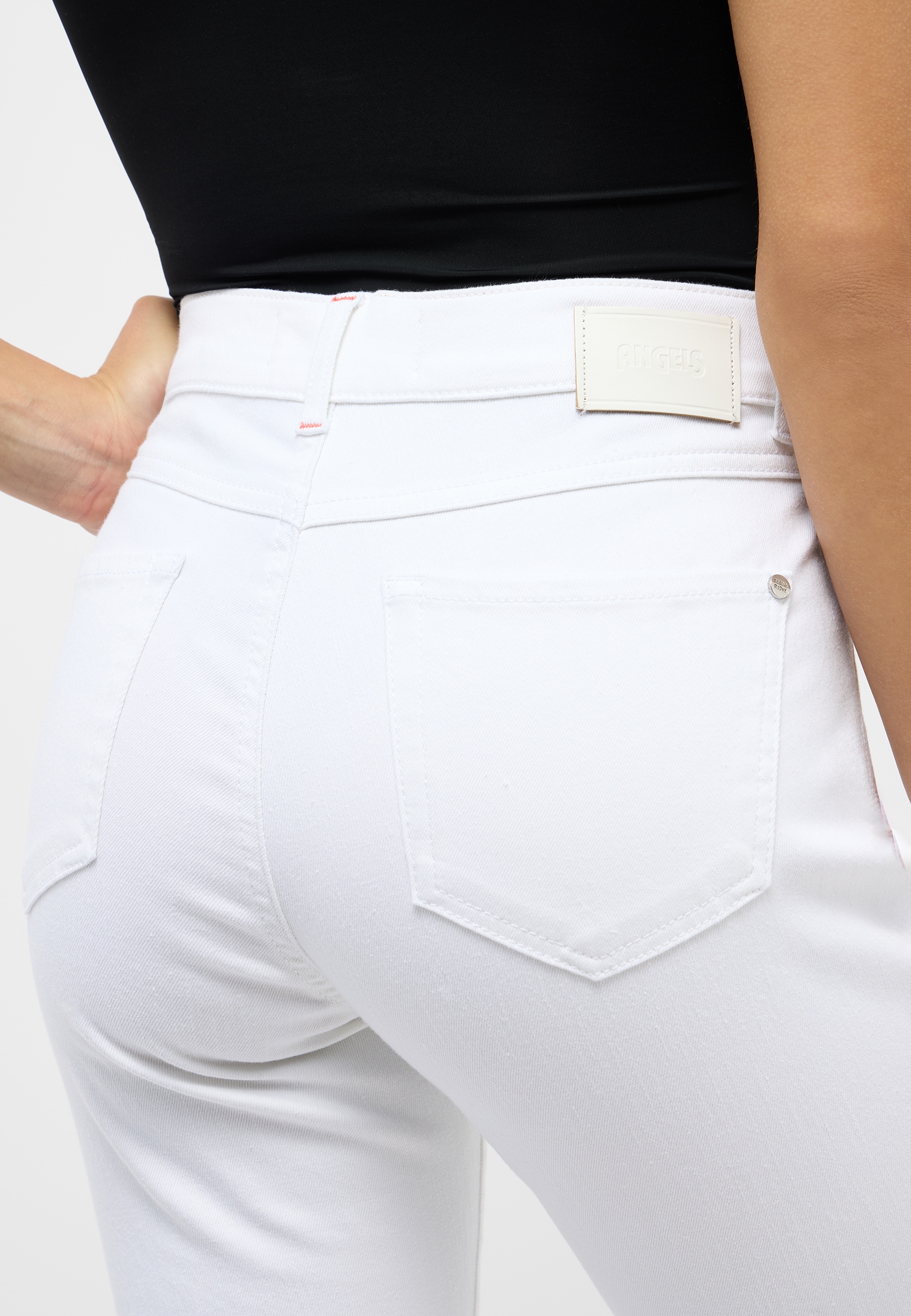 ANGELS Bootcut-Jeans »LENI SLIT FRINGE«