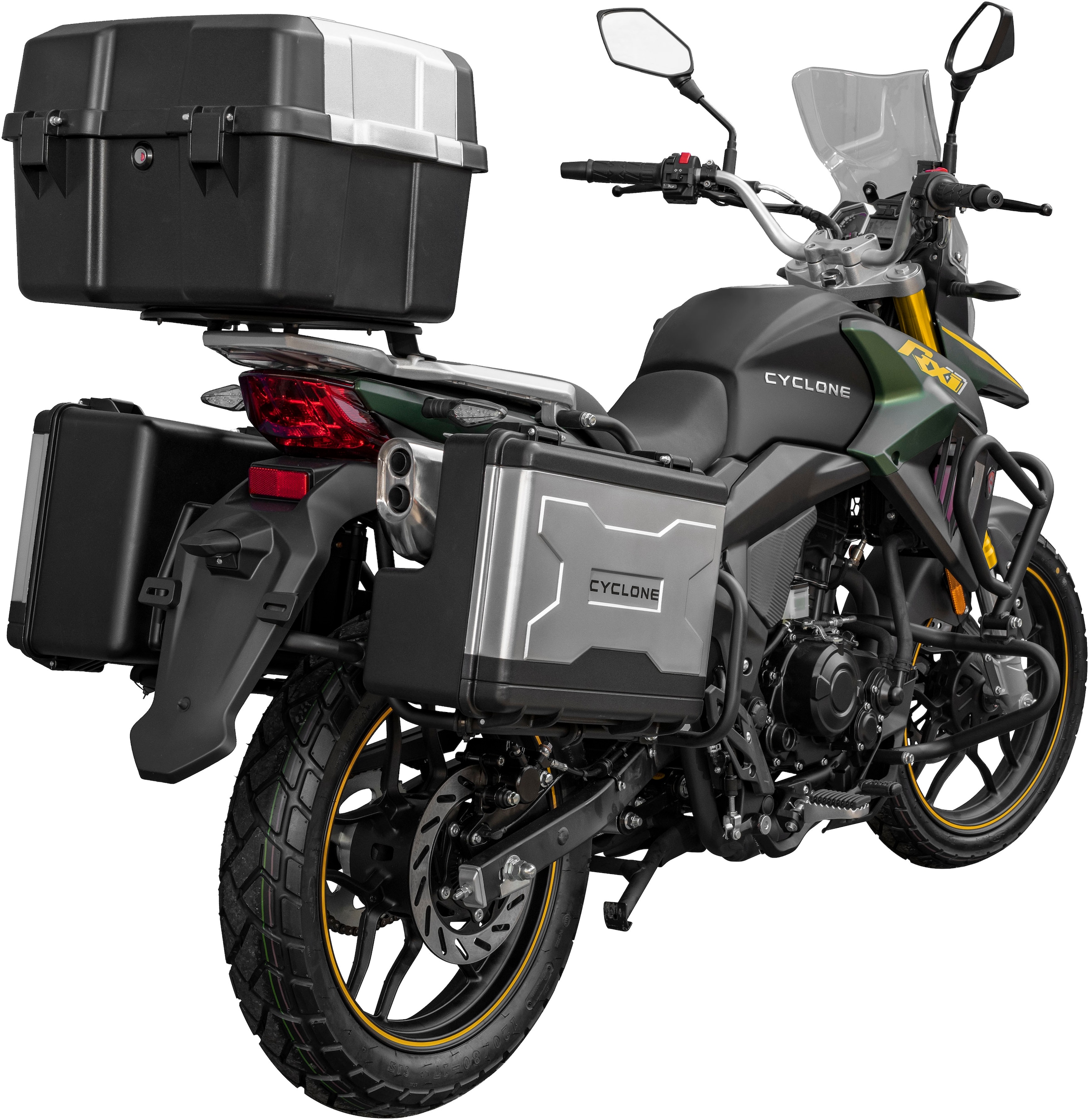 Cyclone Motorrad »RX1 Pro, 125, E5+, Adventure« 124 cm³ 99 km/h Euro 5+ 15 11 kW, 15 PS, ABS, 125er Adventure, digitales Cockpit