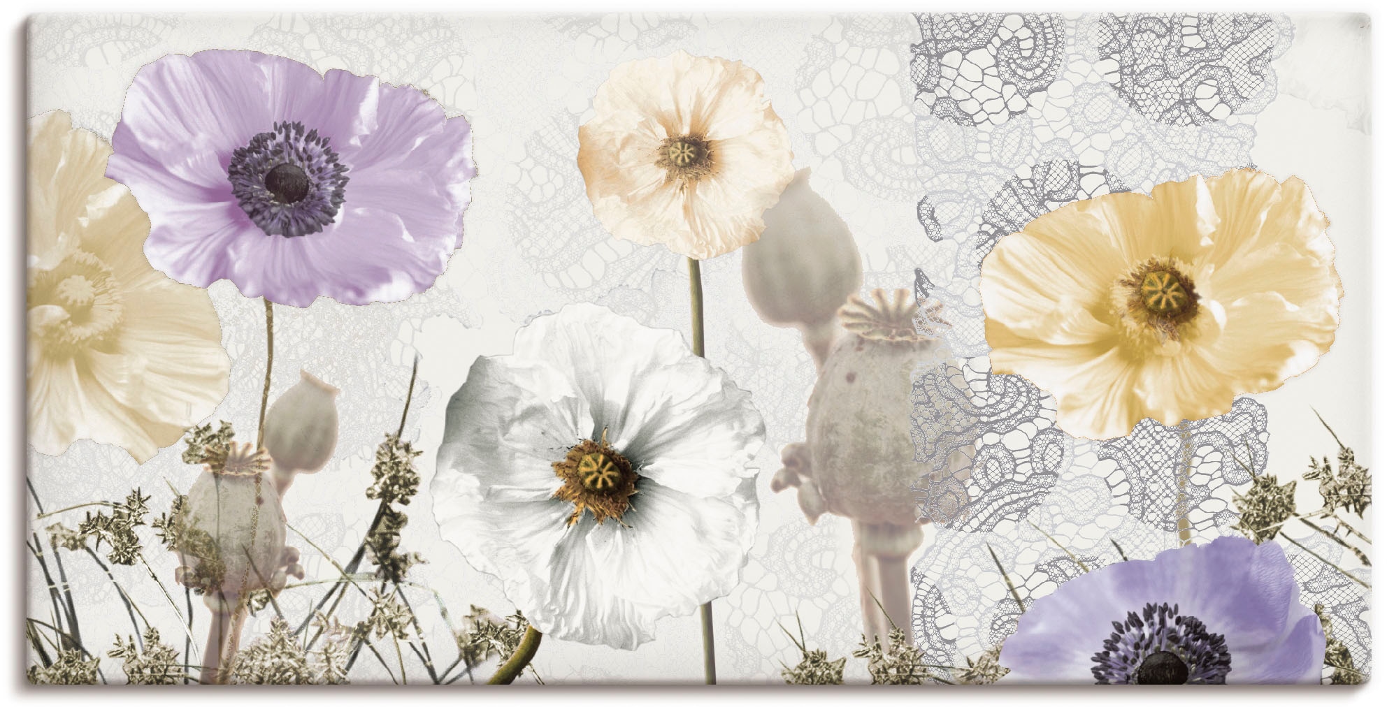 Artland Wandbild »Glänzende Mohnblumen« Blumen 1 Stk. tlg. als Alubild, Out günstig online kaufen