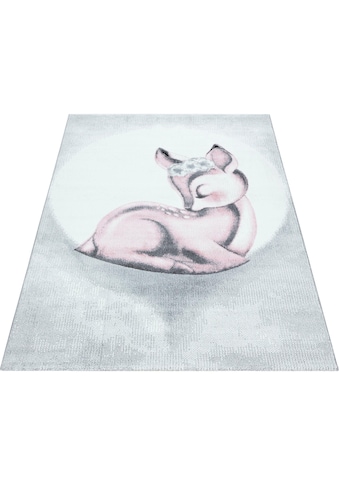 Ayyildiz Teppiche Kinderteppich »Bambi 850«, rechteckig, 11 mm Höhe, Rehkitz Motiv,... kaufen