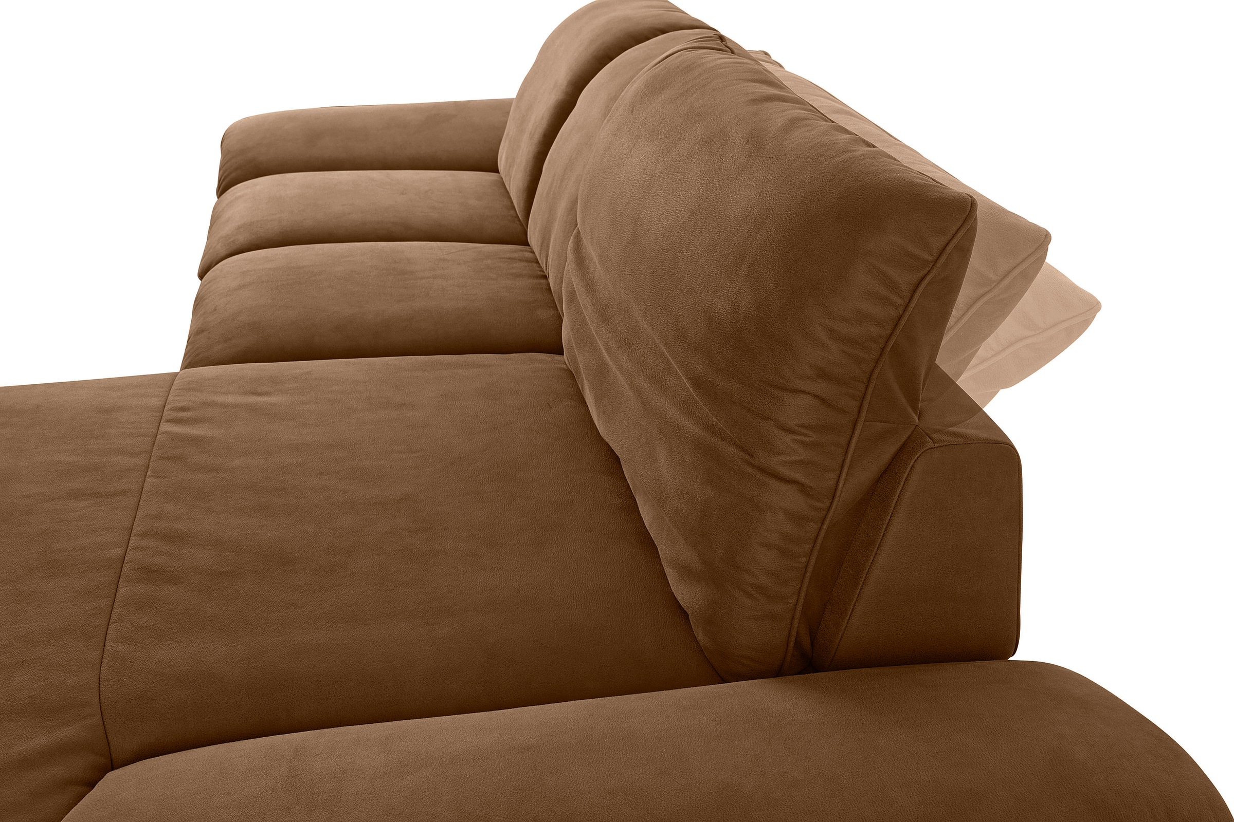 W.SCHILLIG Ecksofa »enjoy&MORE, Designsofa, elegant und bequem, L-Form«, mit Sitztiefenverstellung, Füße silber matt, Breite 310 cm