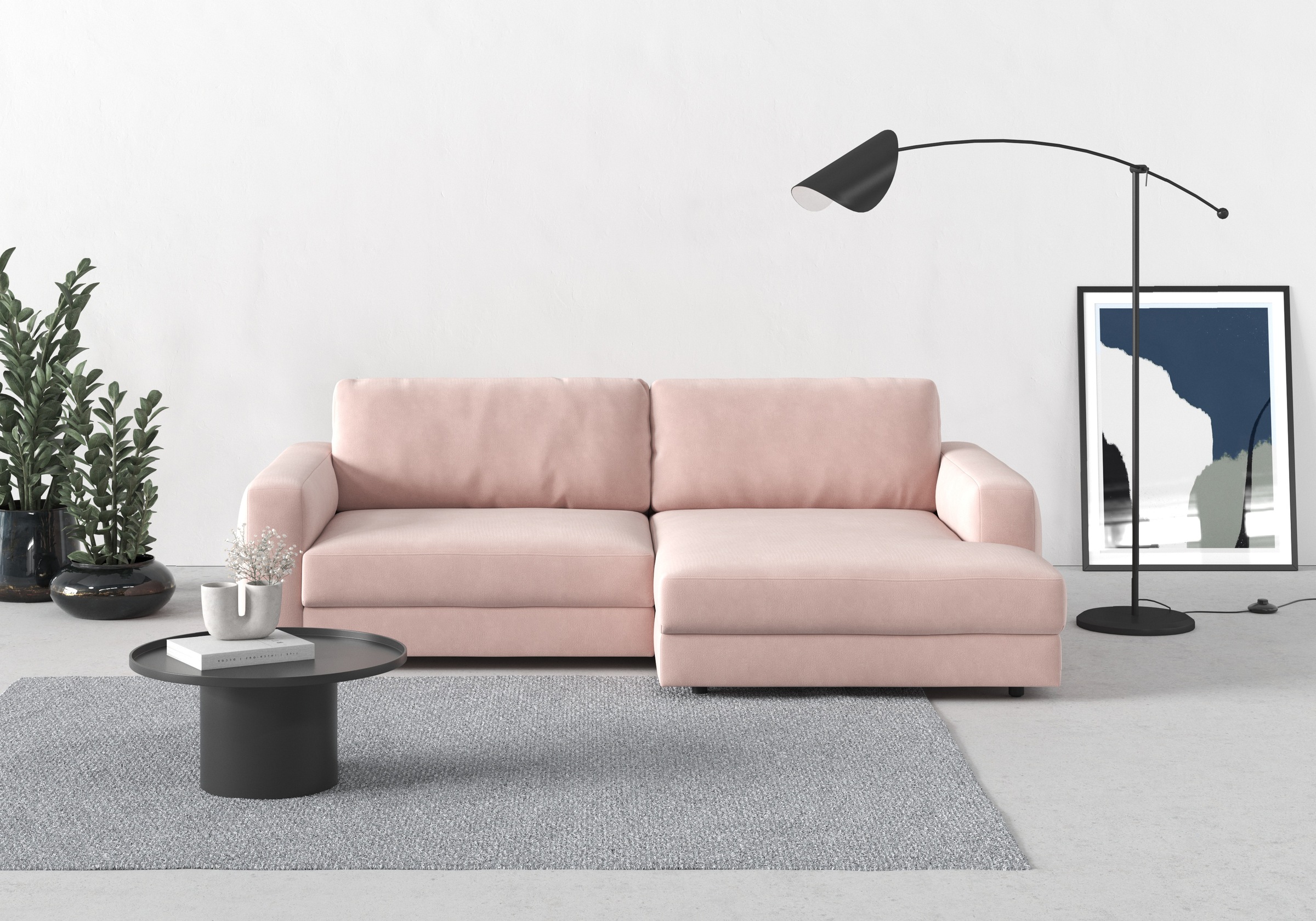TRENDMANUFAKTUR Ecksofa »Bourbon, Mega Designsofa mit tollem Sitzkomfort, B günstig online kaufen