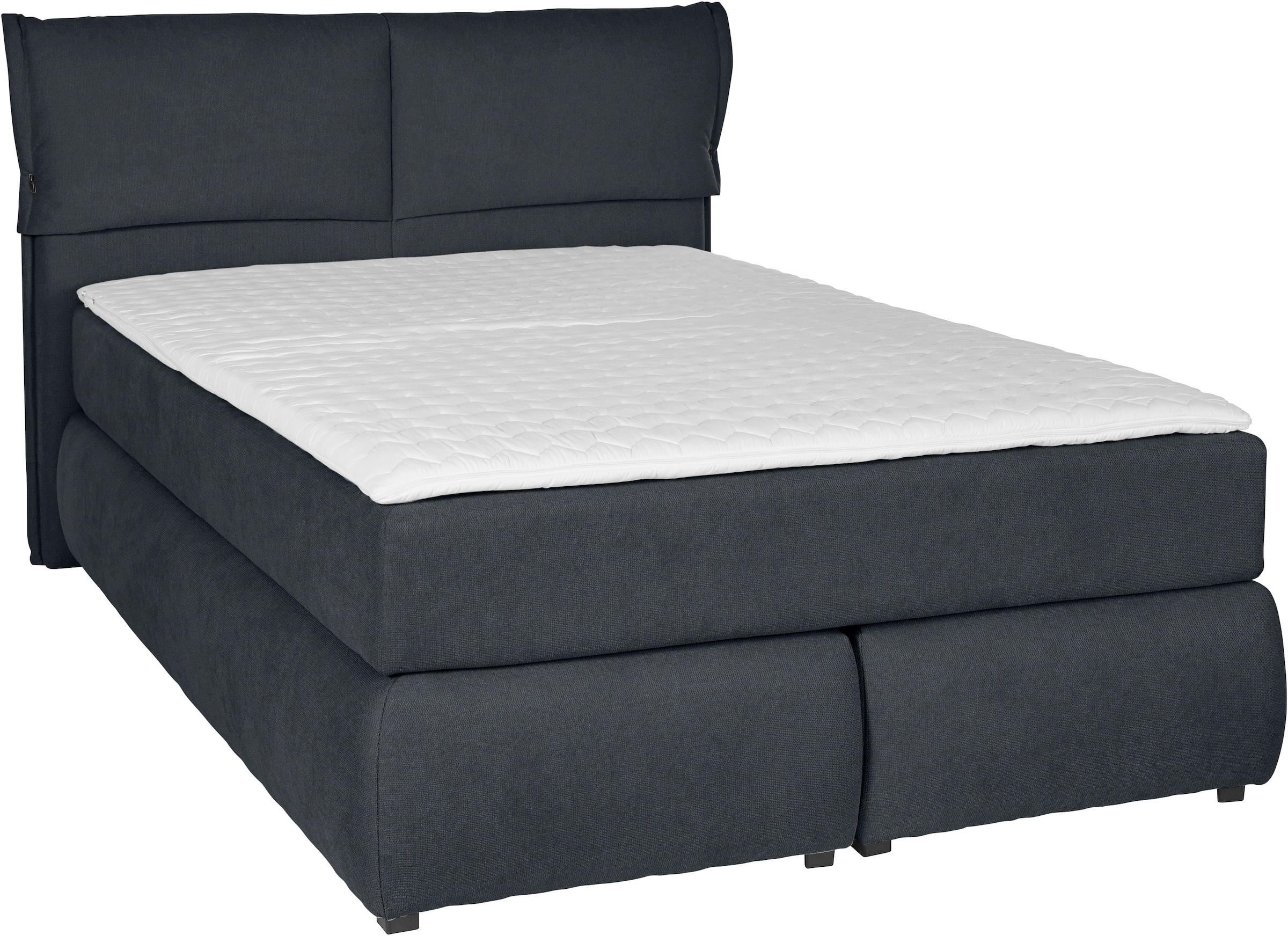 andas Boxspringbett »Jenson«, in 4 Farben, 4 Breiten, 3 Matratzenarten in 2 Härtegraden, Topper