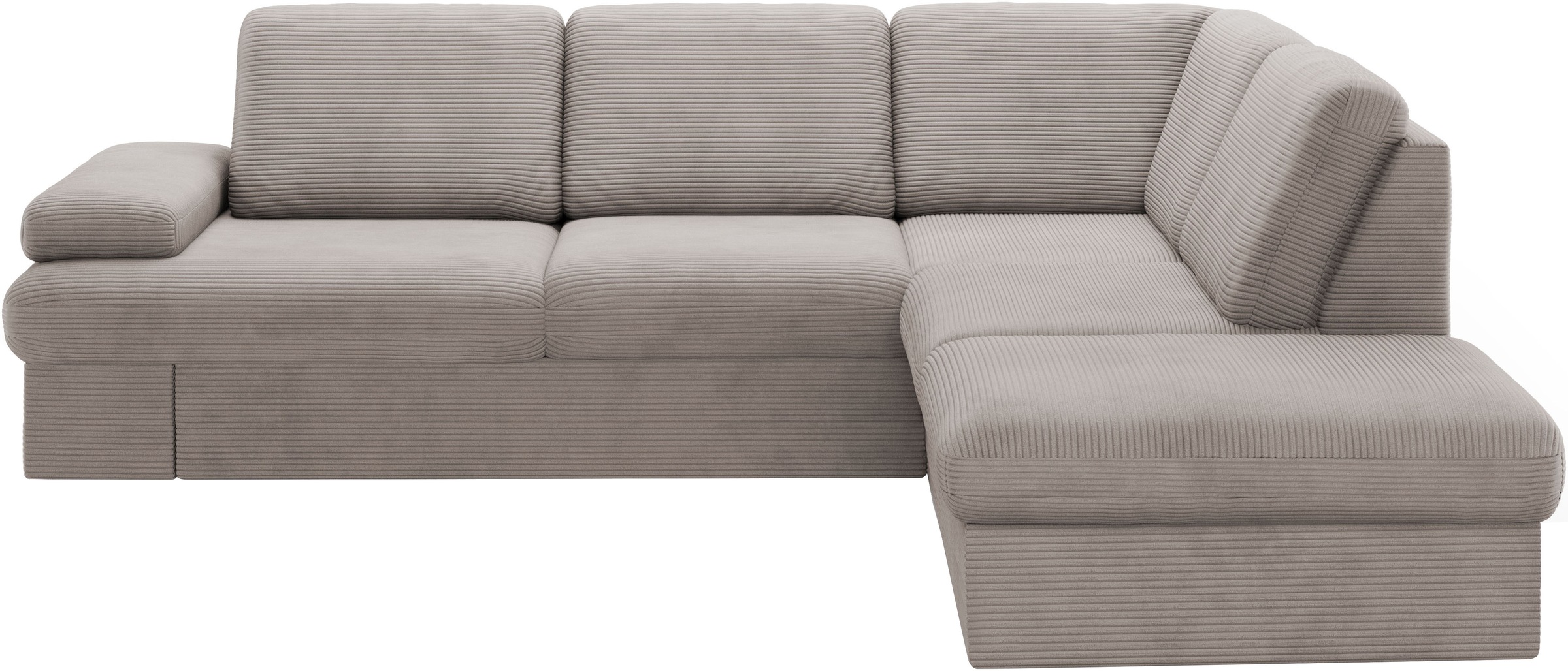 sit&more Ecksofa »Moreno L-Form, B: 238 cm«, mit Armteilverstellung, optional Bettfunktion