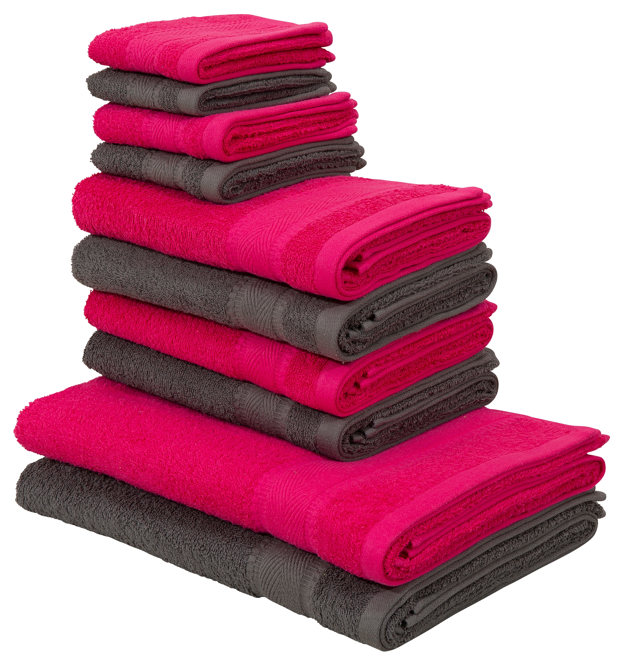 my home Handtuch Set »Afri, Duschtücher, Handtücher, Gästetücher, Seiftüche günstig online kaufen
