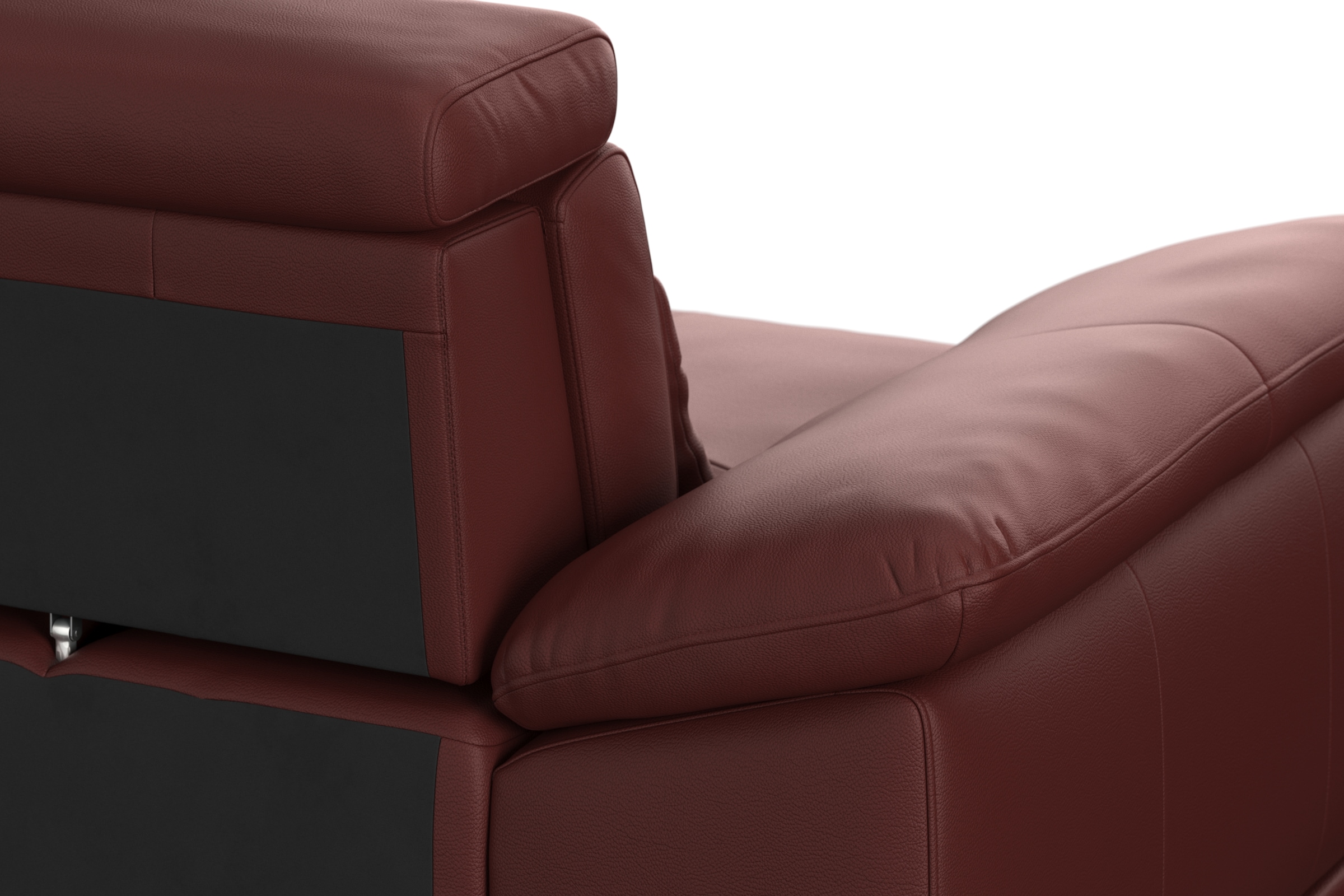 sit&more Ecksofa »Cabrio L-Form, mit Sitztiefenverstellung, Arm- und Kopfteilverstellung«, 3 Nierenkissen, Federkern, optional Bettfunktion und Stauraum