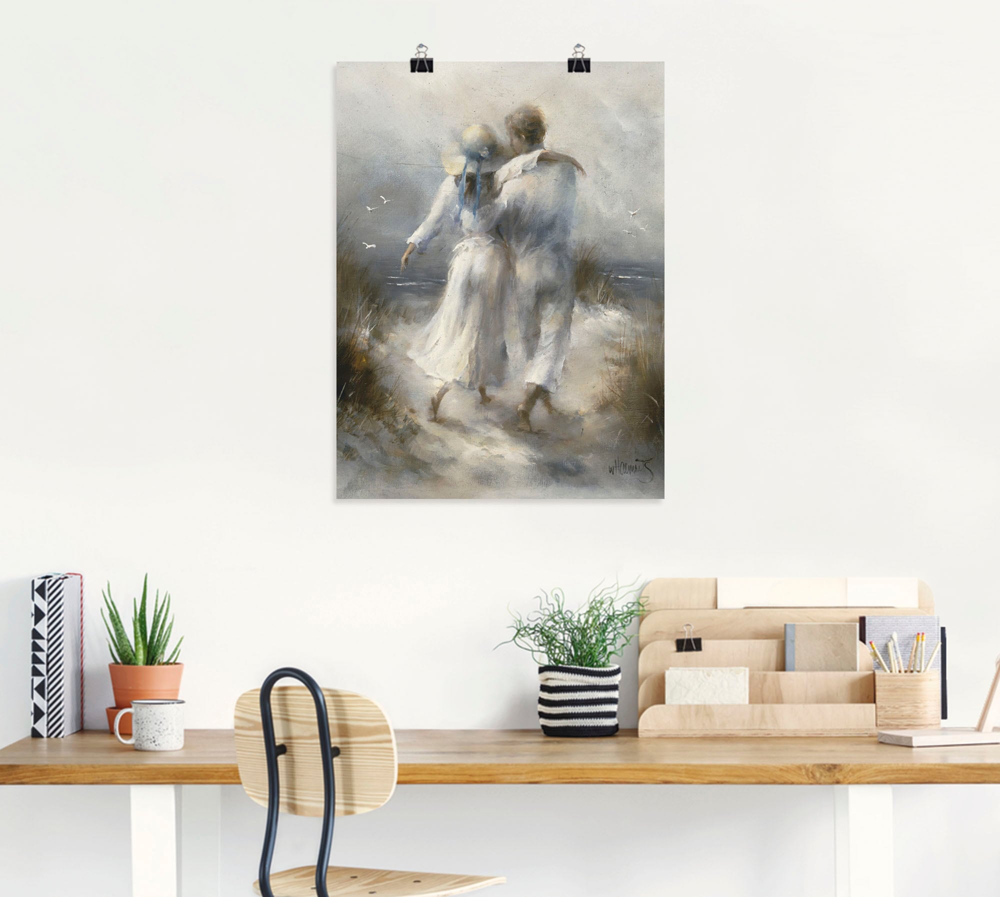 Artland Wandbild "Romantik", Paar, (1 St.), als Leinwandbild, Poster, Wanda günstig online kaufen