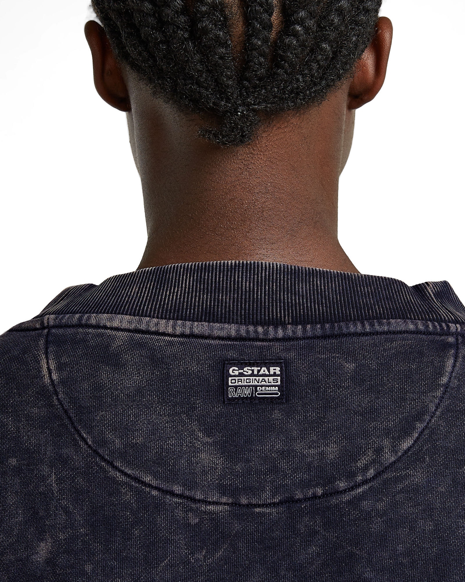 G-STAR Longpullover »Overdyed Cropped Logo Loose Sweatshirt«