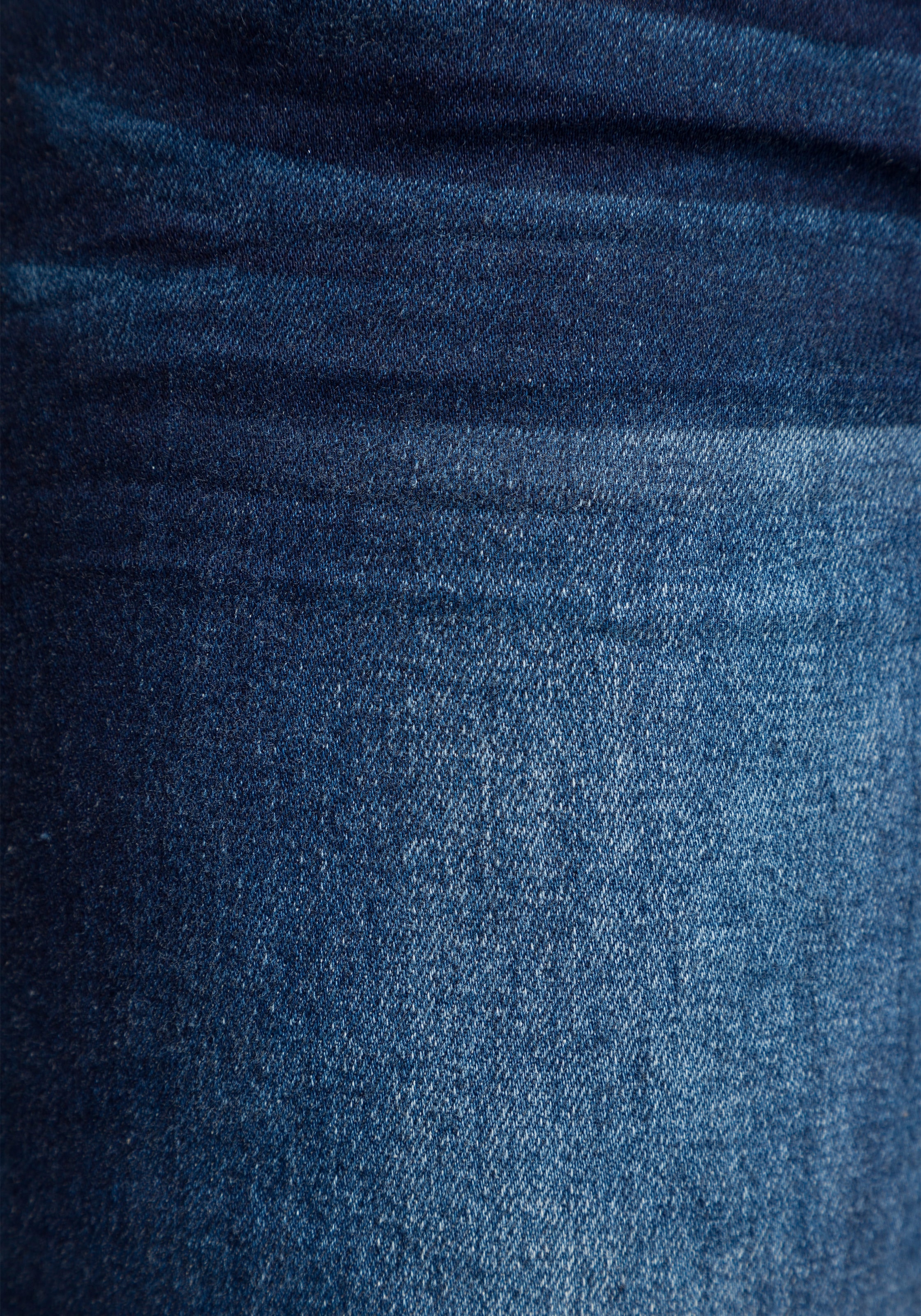 online bestellen Waist sichtbarer, Knopfleiste«, »mit Mid schräger Slim-fit-Jeans Arizona