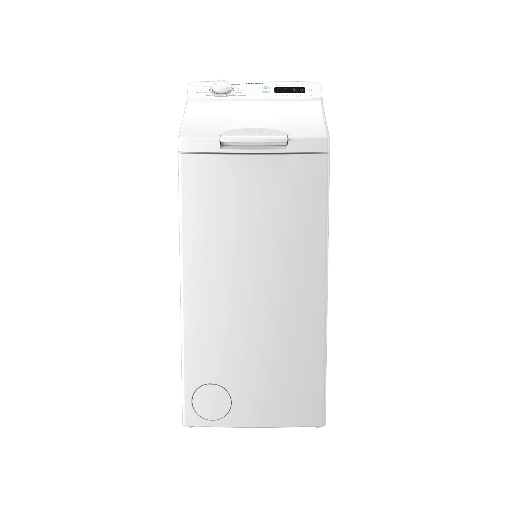 Privileg Waschmaschine Toplader »PWT 6B MY TIME« 6 kg 1200 U/min Quick cycles – 5 Programme in unter 1 Stunde