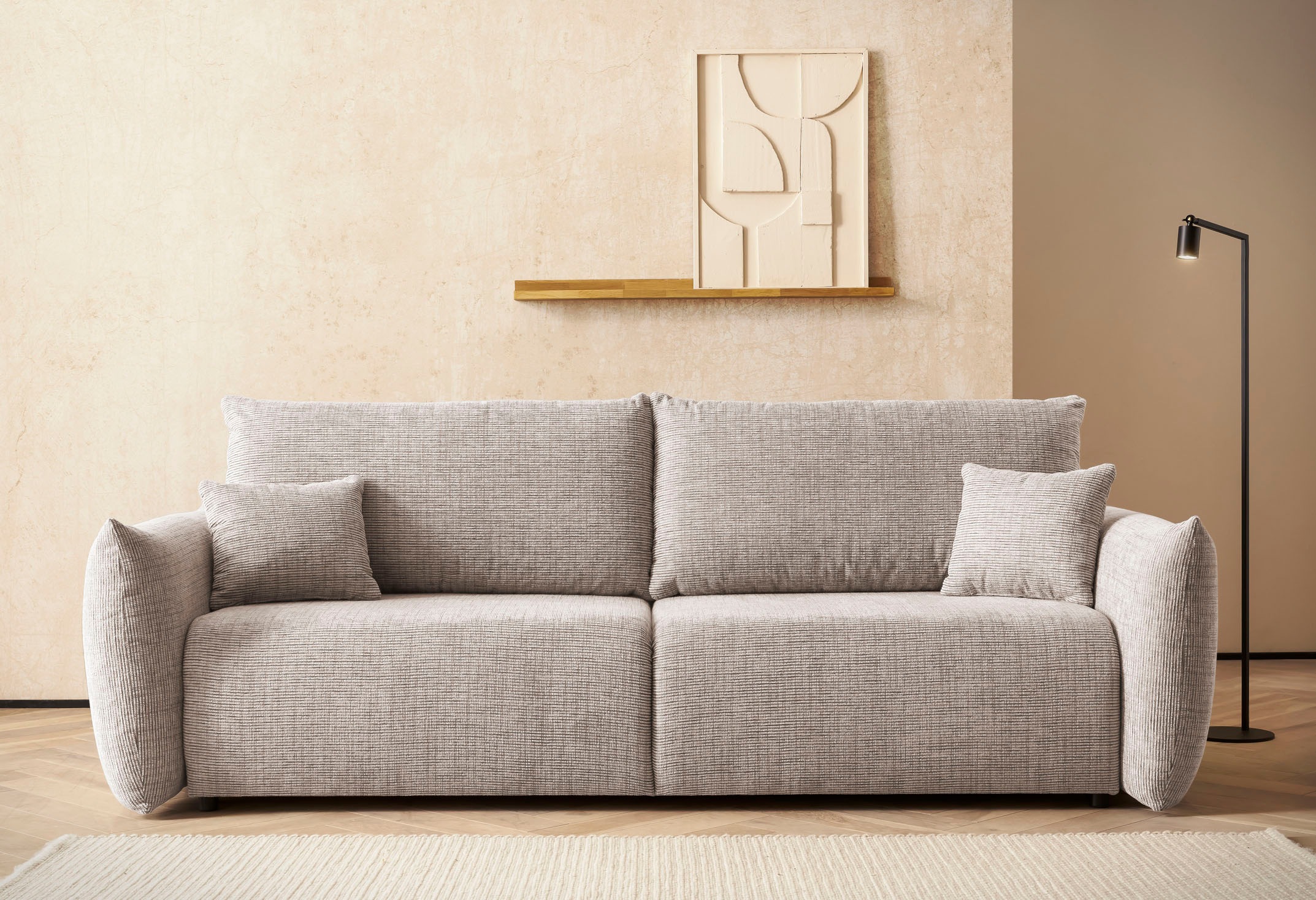 Home affaire 3-Sitzer »MAVAS Schlafsofa mit Bettkasten« ca.240/108cm (Liege günstig online kaufen