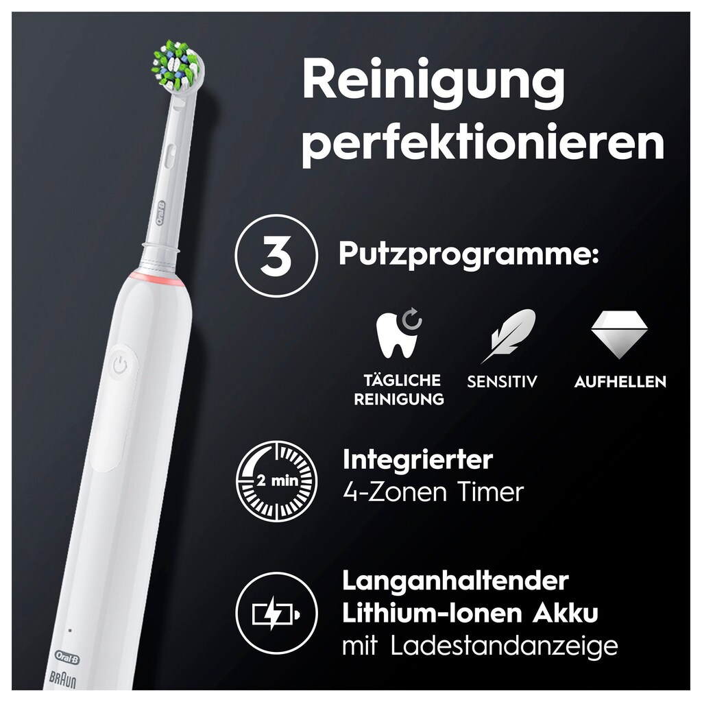 Oral-B Elektrische Zahnbürste »Pro 3 3500 Special Edition«, 1 St. Aufsteckbürsten