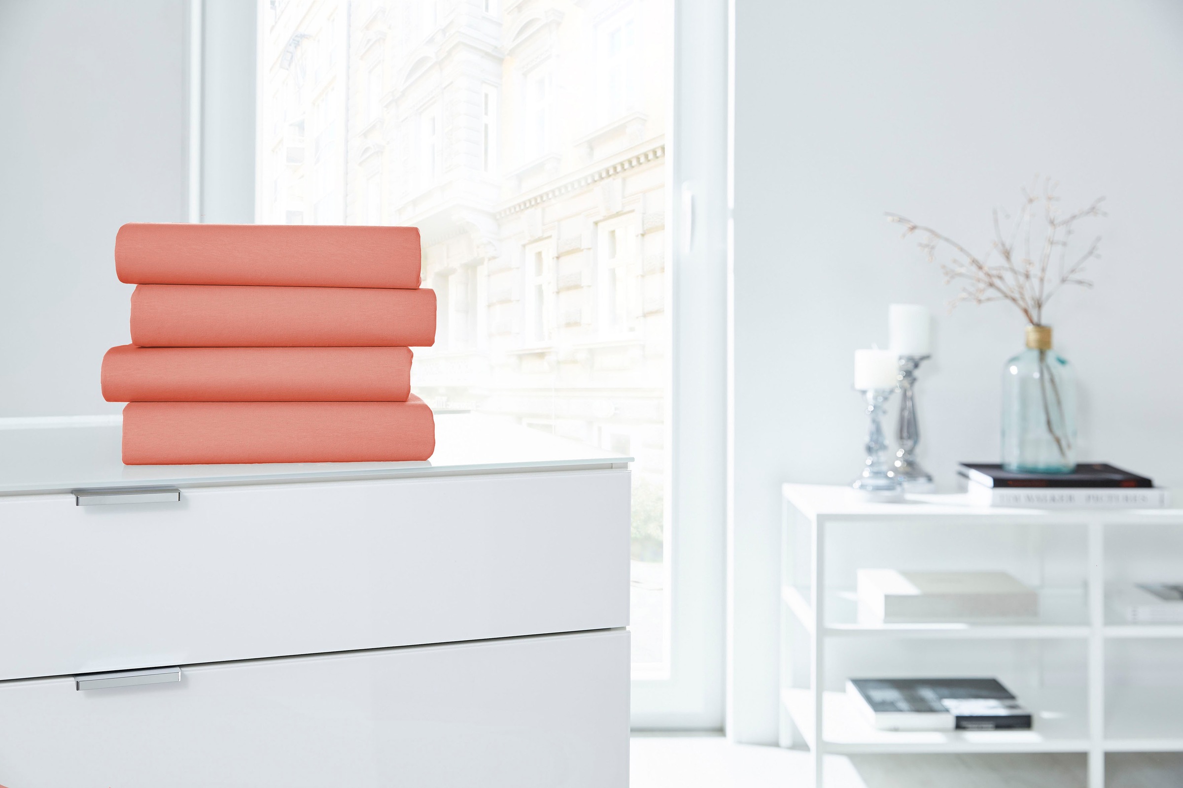 Primera Spannbettlaken "Elasthan-Feinjersey" PREMIUM, aus 95% gekämmter Bau günstig online kaufen