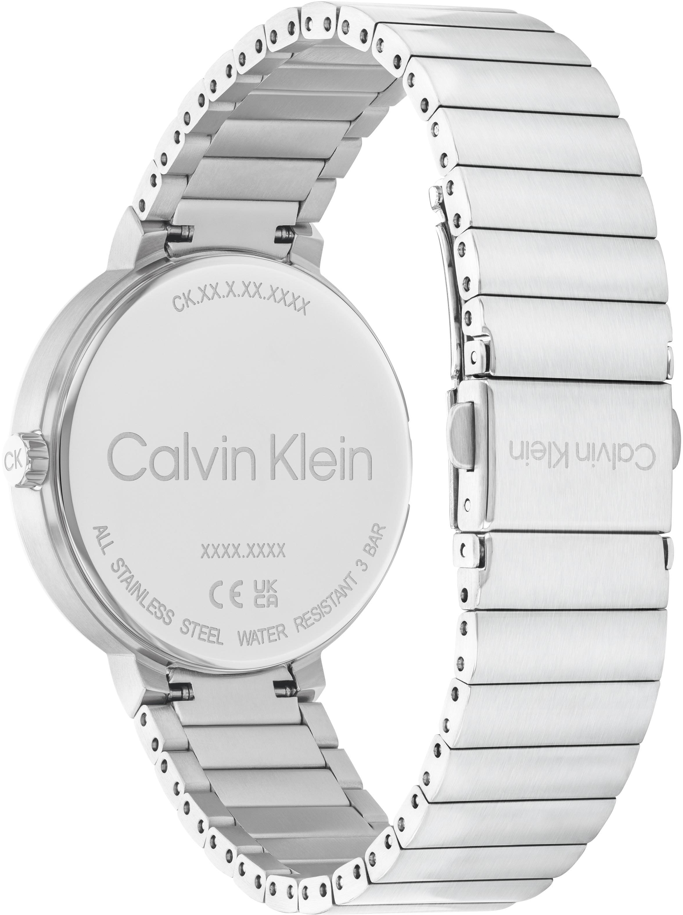 Calvin Klein Multifunktionsuhr »CREATE«, Quarzuhr, Armbanduhr, Damenuhr, Datum, Edelstahlarmband