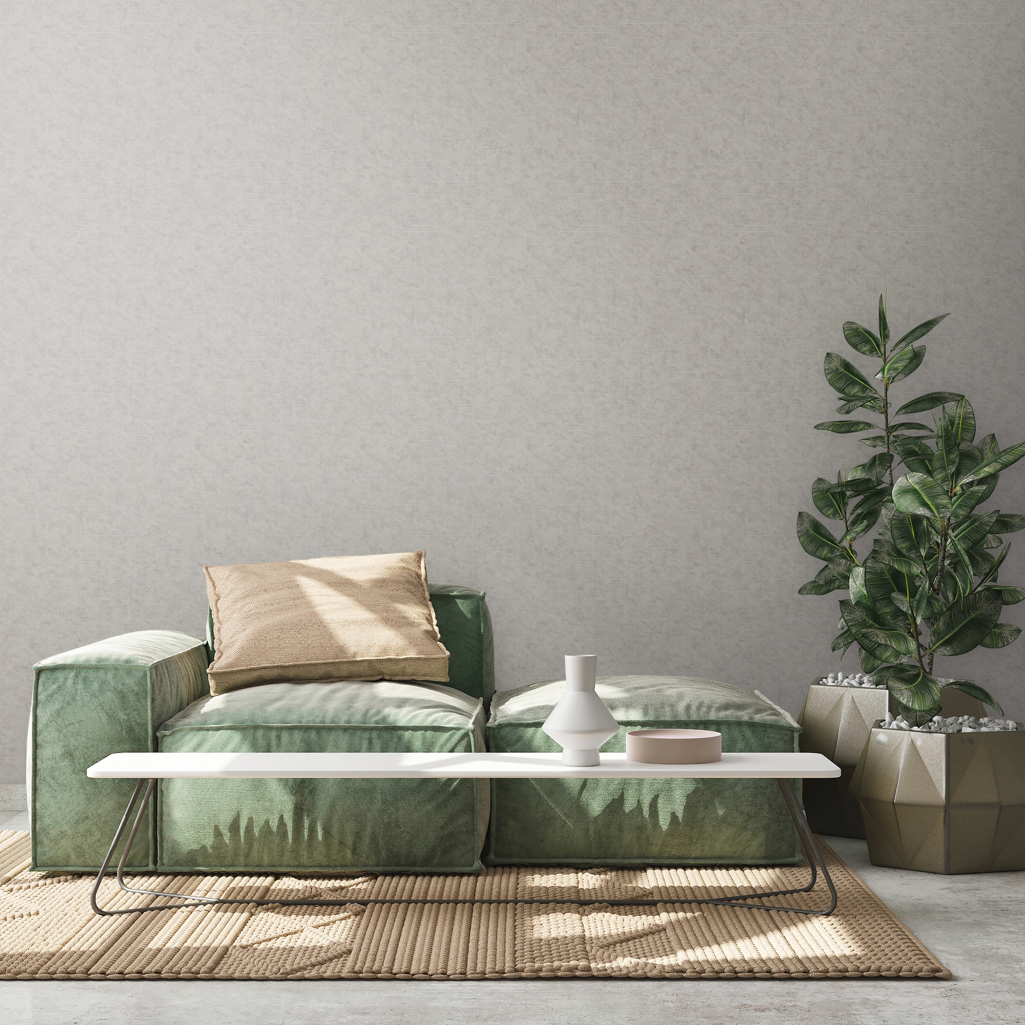 living walls Vliestapete »Metropolitan Stories. Travel Styles. Tapete mit Grafik«, metallic-Metall-Effekte-gemustert, Metallic-Tapete Grafisch Elegant Tapeten Wohnzimmer Schlafzimmer Flur