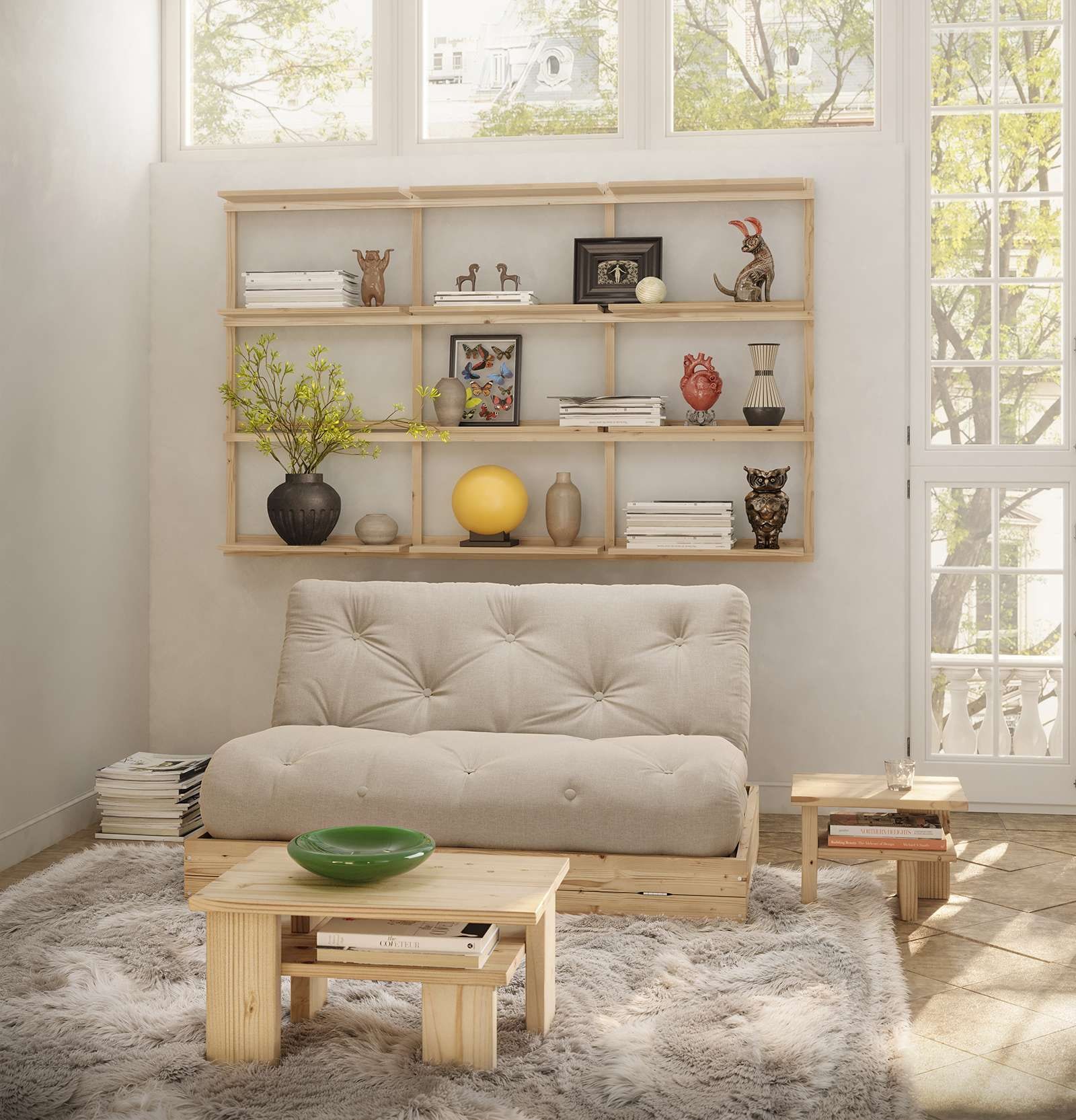 Karup Design Beistelltisch »Japan Side Table, kompakt, stilvoll, funktional, Made in Europe«, vielseitig einsetzbar, aus massivem FSC®-zertifiziertes Massivholz