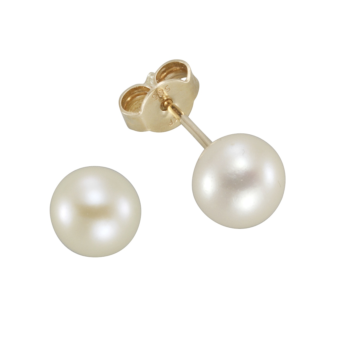Ohrstecker bestellen »585 Perlen online Vivance 6-6,5mm« Gold Paar