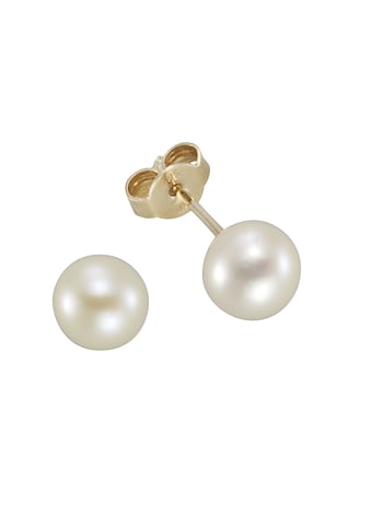 Paar Ohrstecker »585 Gold Perlen 6-6,5mm«