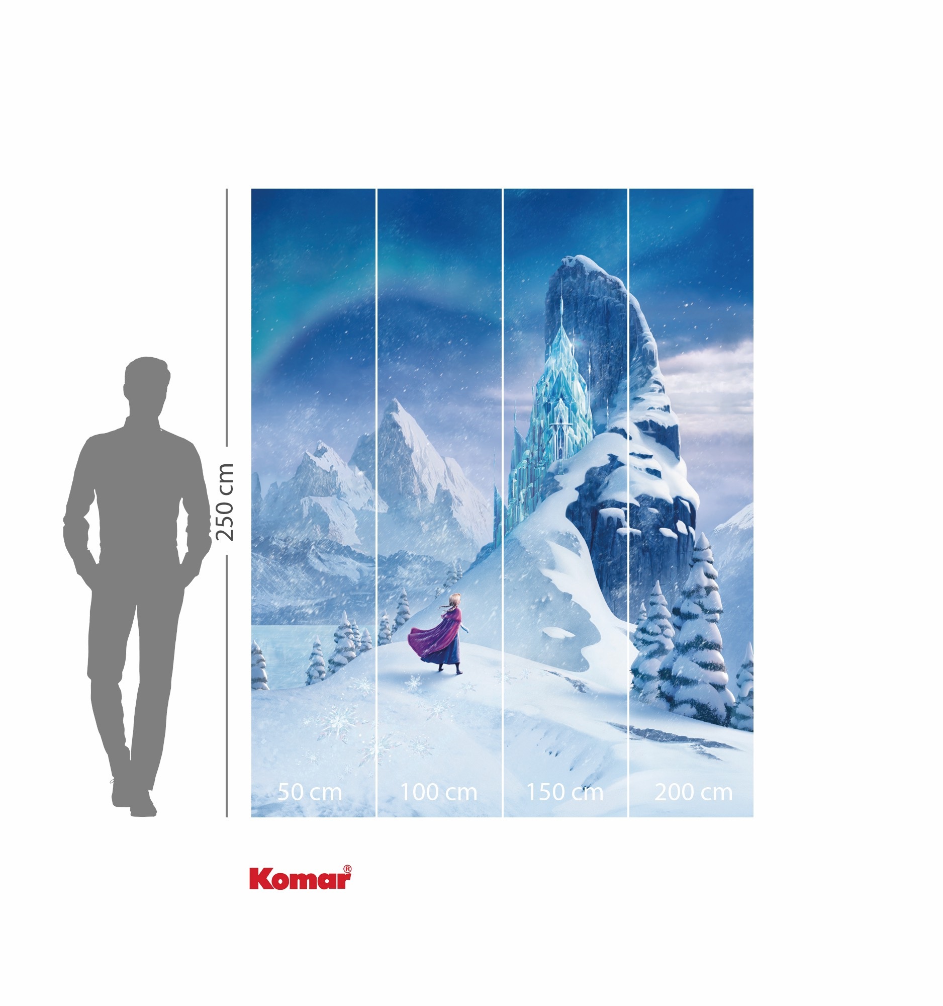 Komar Kindertapete »Disney Frozen Ice Castle«, bedruckt