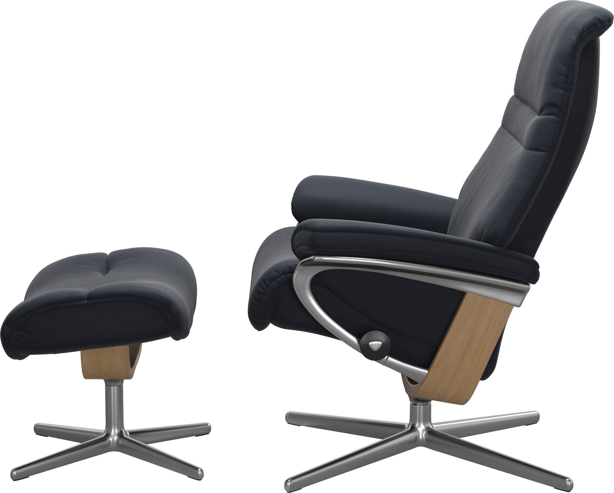 Stressless® Fußhocker »Sunrise«, mit Cross Base, Größe S, M & L, Holzakzent Eiche