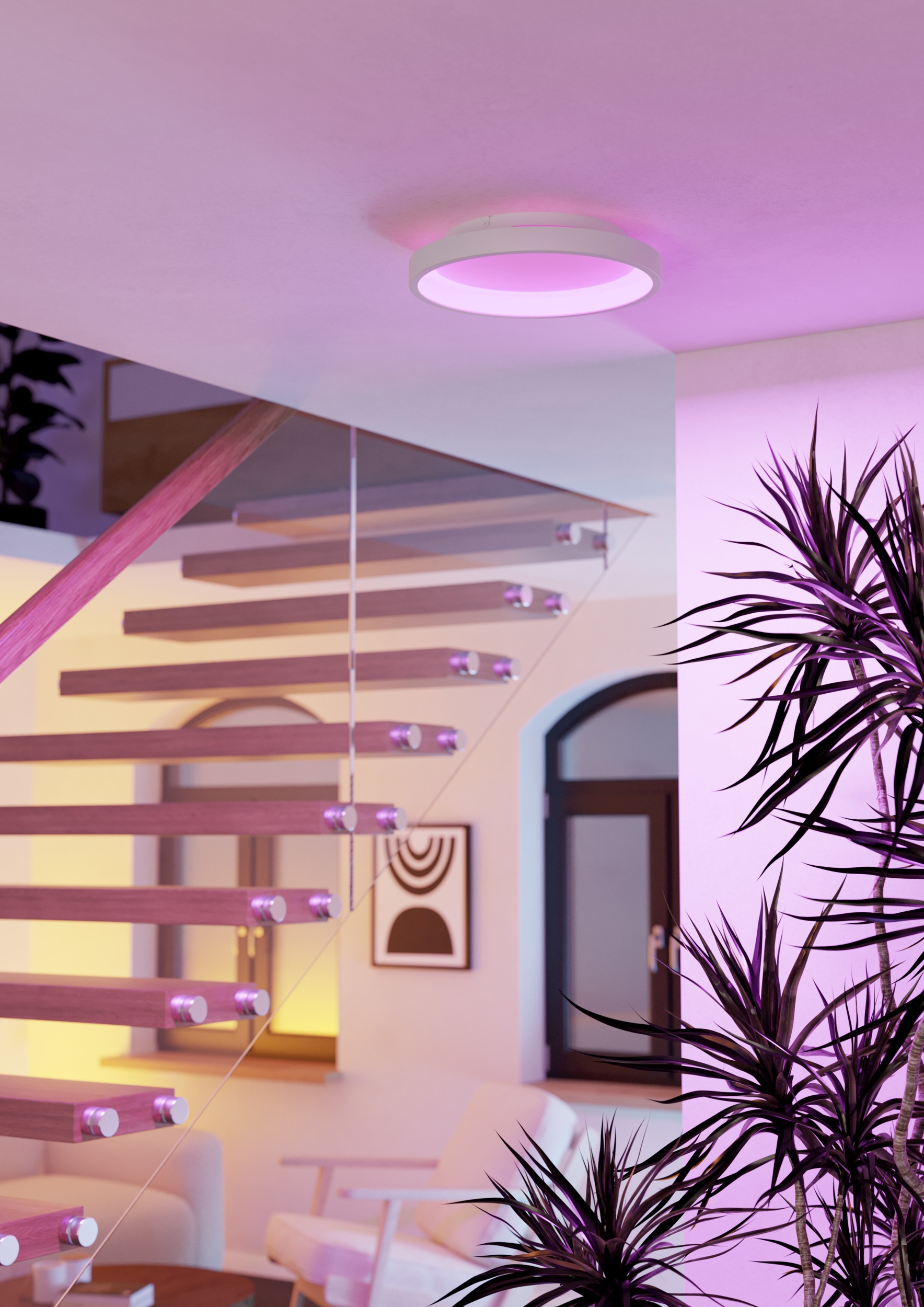 EGLO LED Deckenleuchte »LORETELLO-Z Deckenlampe - Stahl - LED - 19,6W - IP2 günstig online kaufen