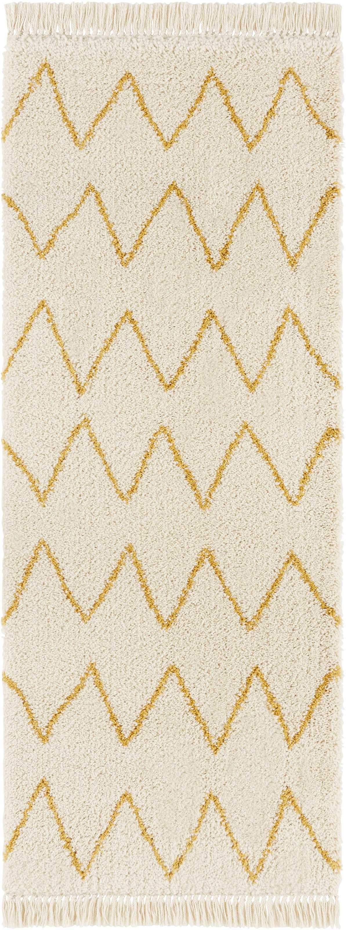 HANSE Home Hochflor-Läufer »Ruby«, rechteckig, 35 mm Höhe, Shaggy, Fransen, Skandi, Weich, Modern, Wohnzimmer, Schlafzimmer, Flur
