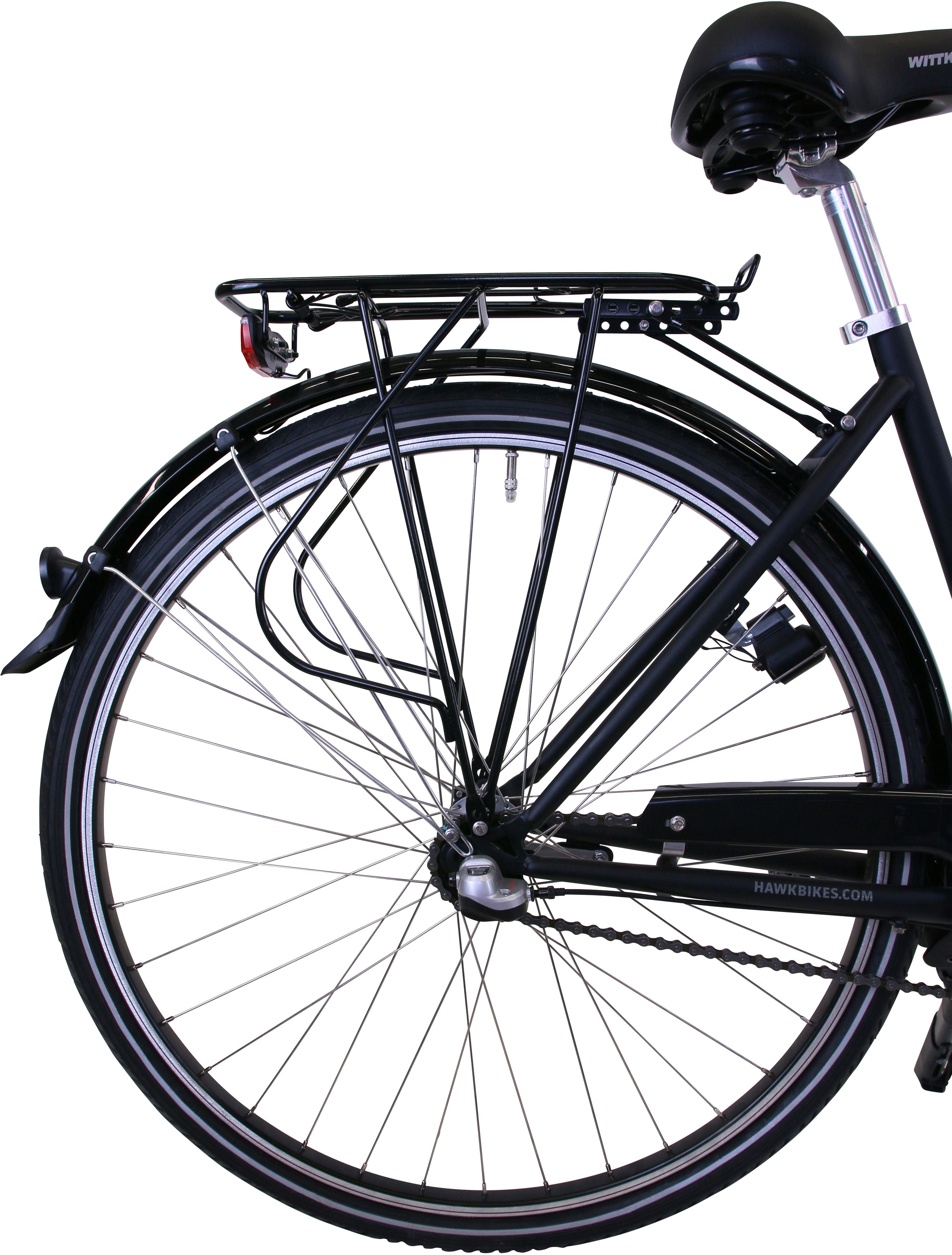 HAWK Bikes Cityrad »HAWK City Wave Premium Black«, 3 Gang, Shimano, Nexus Schaltwerk