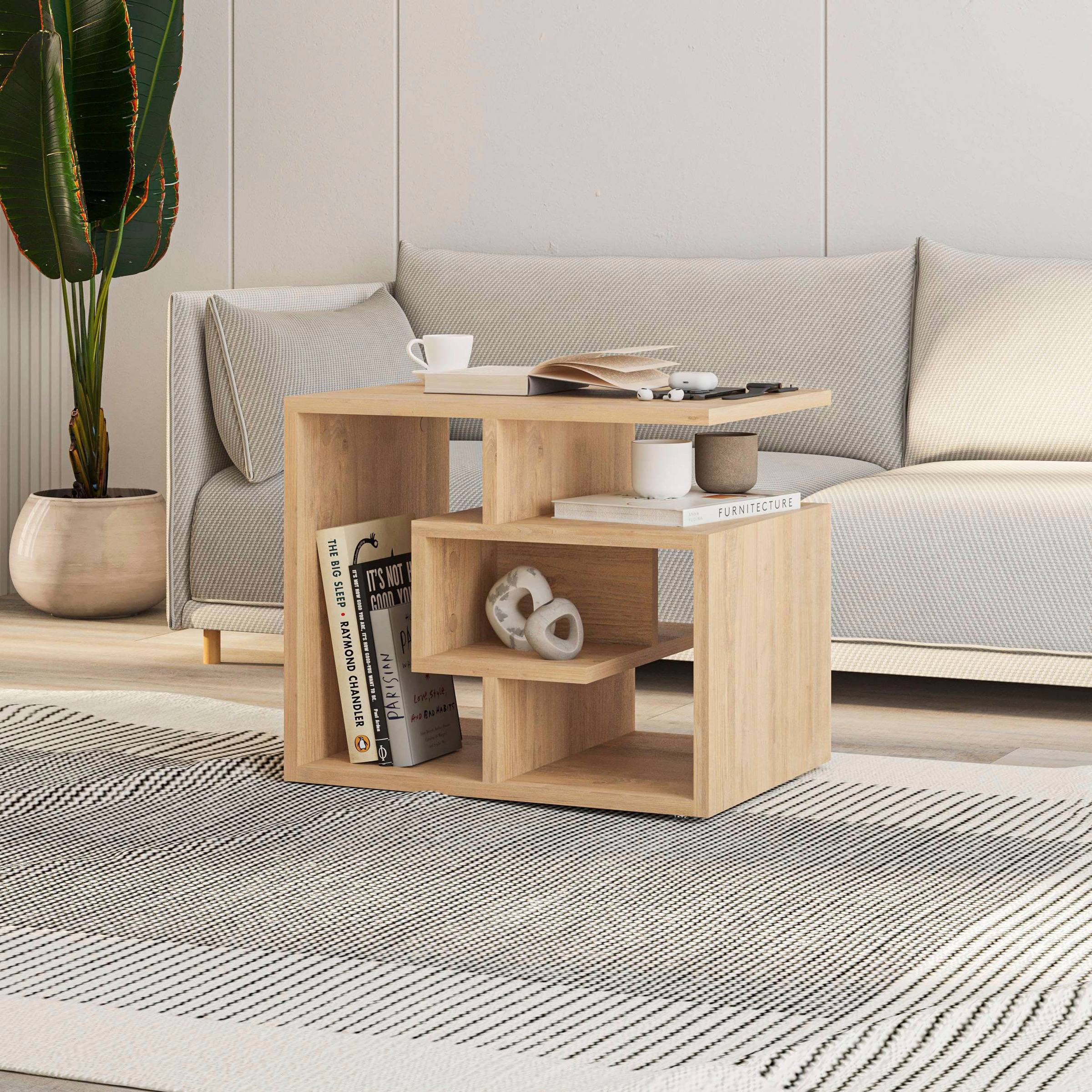 Decortie Beistelltisch »LABIRENT COUCHTISCH«, (Packung, 1 St.), Leichte Montage, Lagerung, Platzsparend