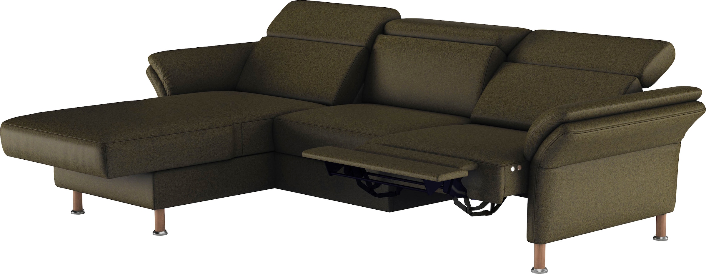Home affaire Ecksofa »Calypso L-Form«, mit motorischen Funktionen im Sofa und Recamiere