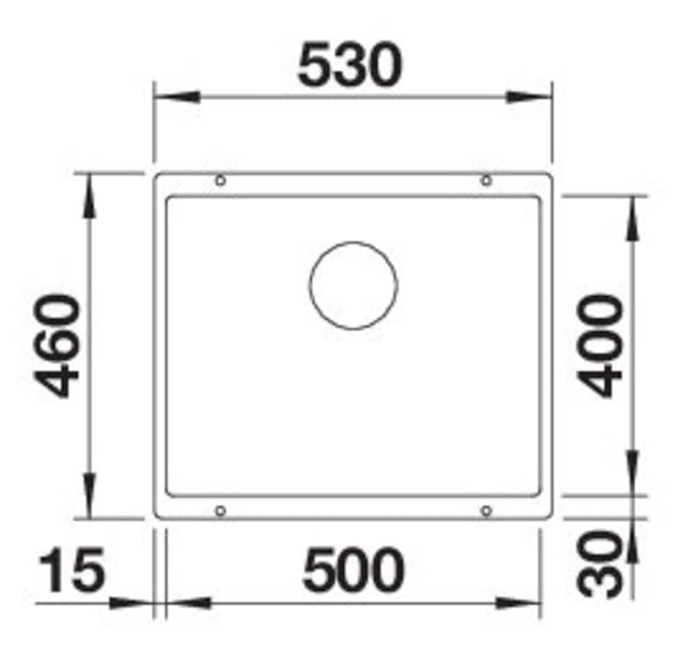 Blanco Granitspüle »ROTAN 500-U« 1 Stk. tlg. erhältlich in mehreren Farben