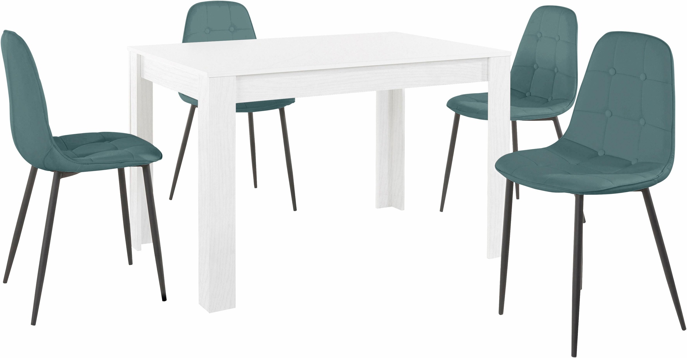 INOSIGN Essgruppe Set, 5 Stk. tlg. mit Esstisch 120 cm breit günstig online kaufen
