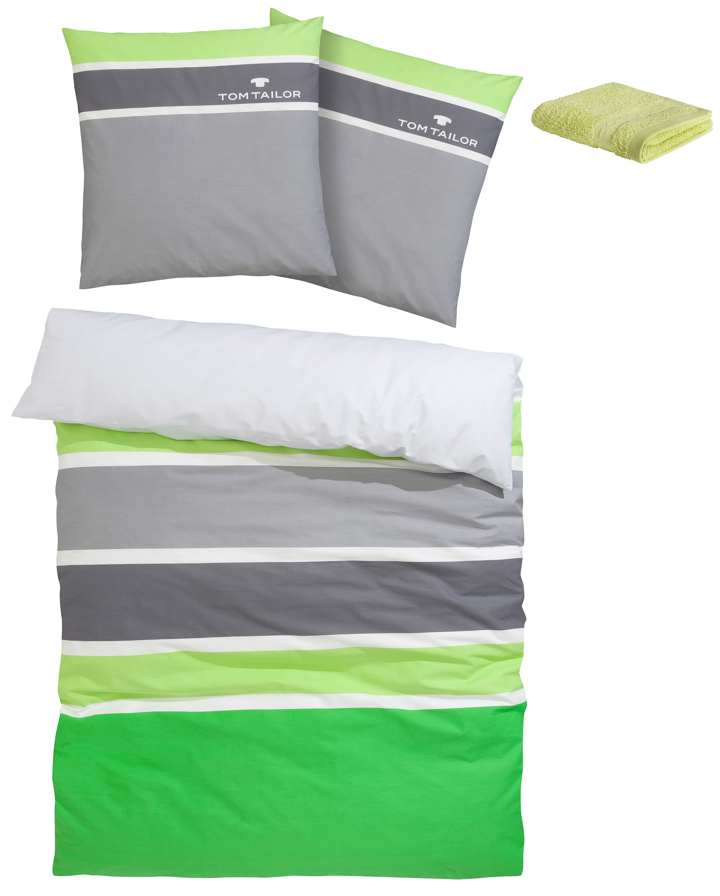TOM TAILOR HOME Bettwäsche »Felix in Gr. 135x200 oder 155x220 cm«, mit GRAT günstig online kaufen