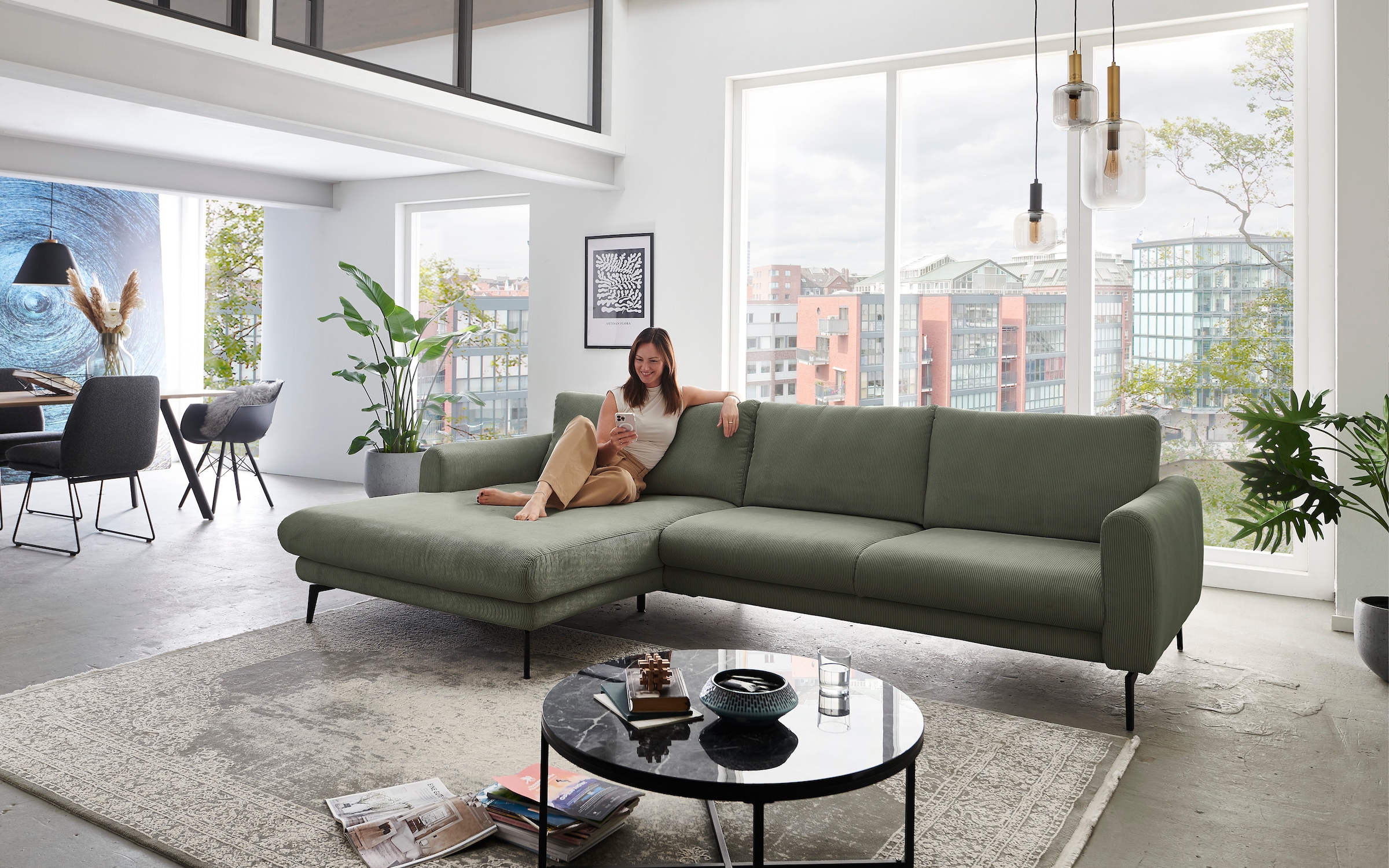 Die PlanBar Ecksofa »MP-IN23147 L-Form« Kaltschaumpolsterung, softer Sitz & günstig online kaufen