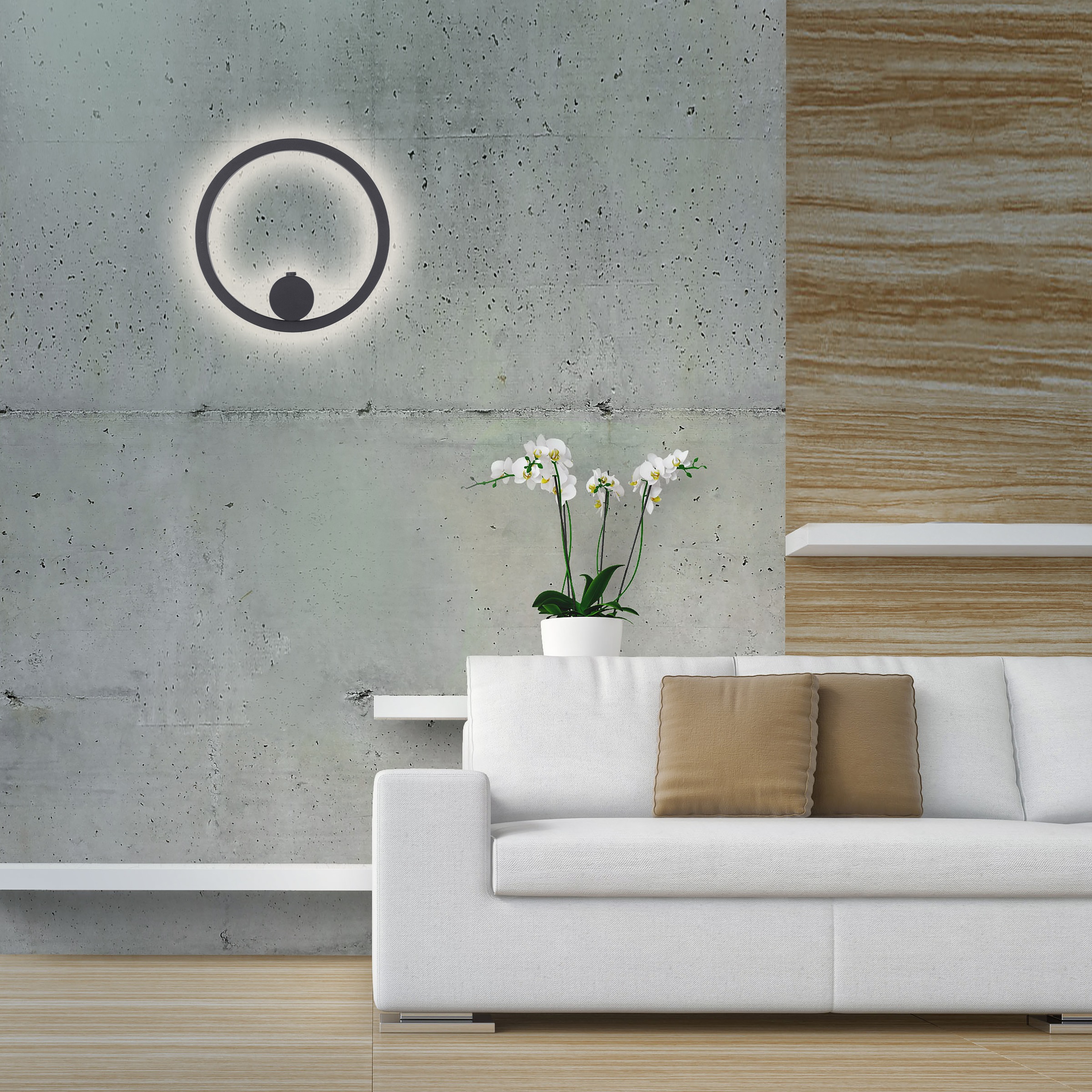 JUST LIGHT LED Wandleuchte »ARCHIE« LED-Board 1 Stk. Warmweiß Dimmbar, IR-F günstig online kaufen