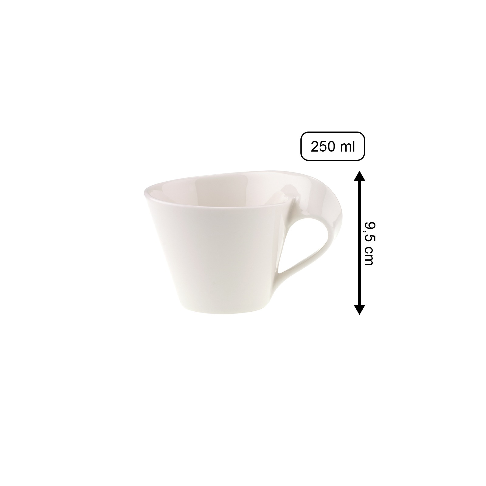 Villeroy & Boch Tasse »Cappuccinotasse NewWave Caffe 250 ml 6er Set weiß« günstig online kaufen