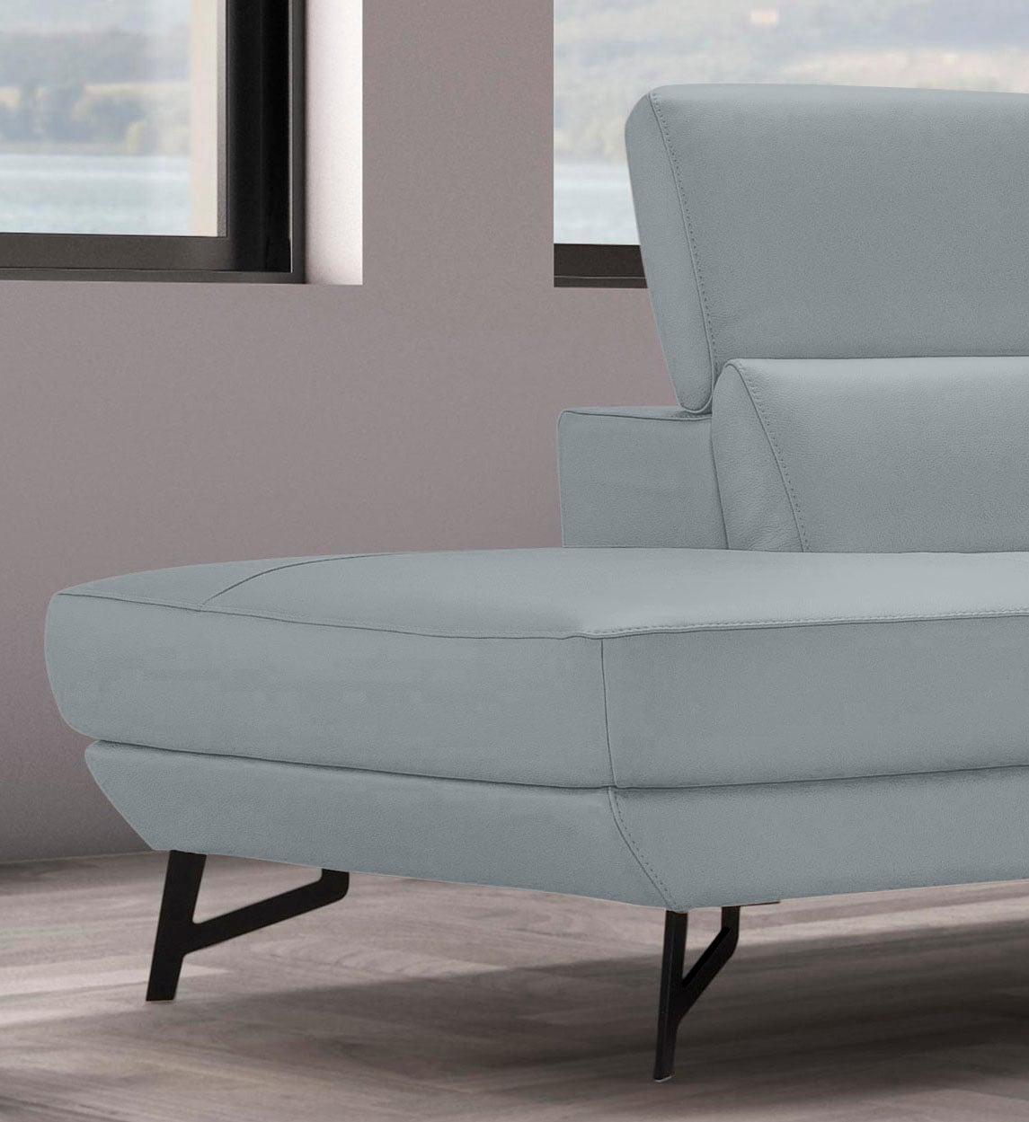 Egoitaliano Ottomane »Narcisa, Designsofa«, mit verstellbarer Kopfstütze, Solitärmöbel als Blickfang