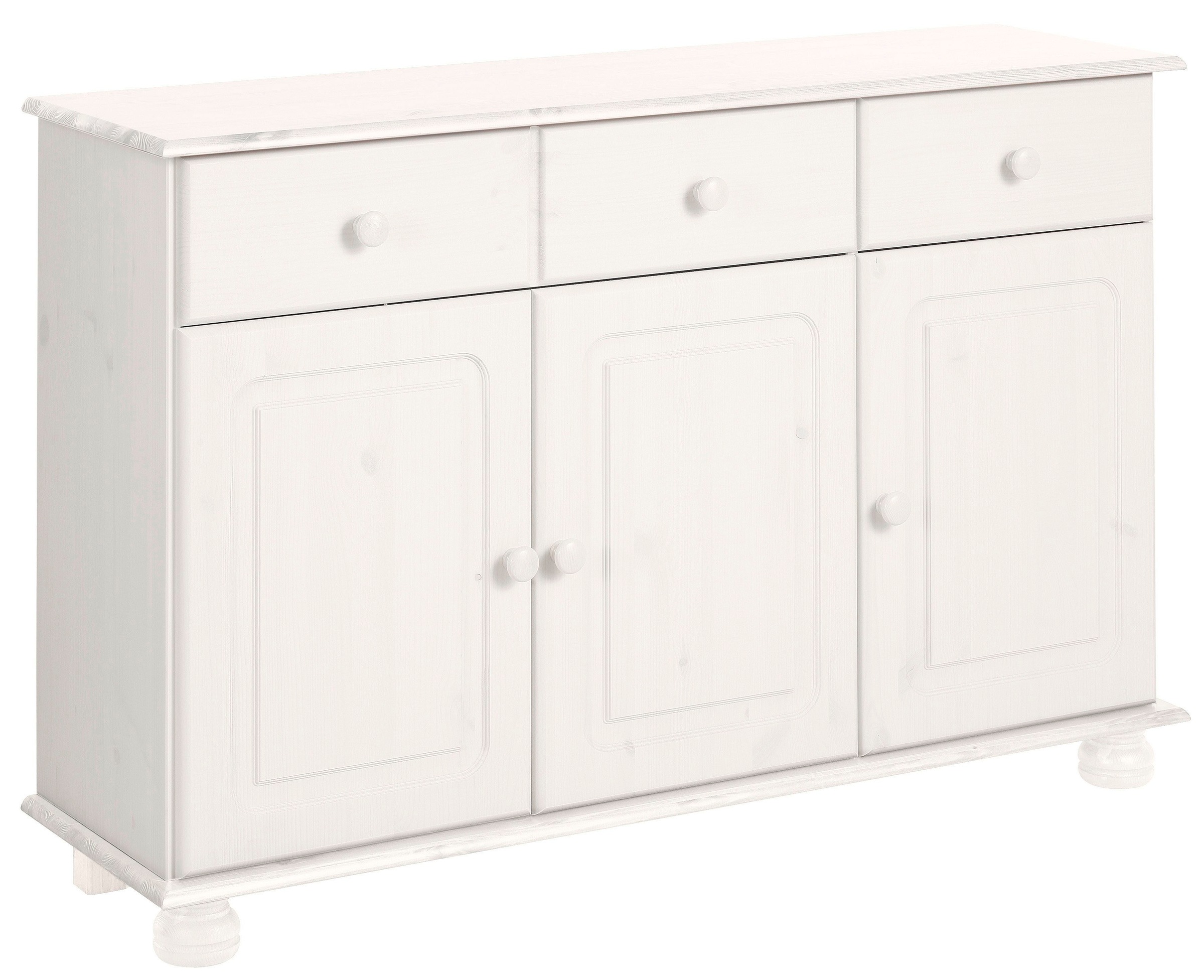 Home affaire Sideboard »Mette«, Kommode mit gefrästen, kugelförmigen Füßen, Breite 120 cm