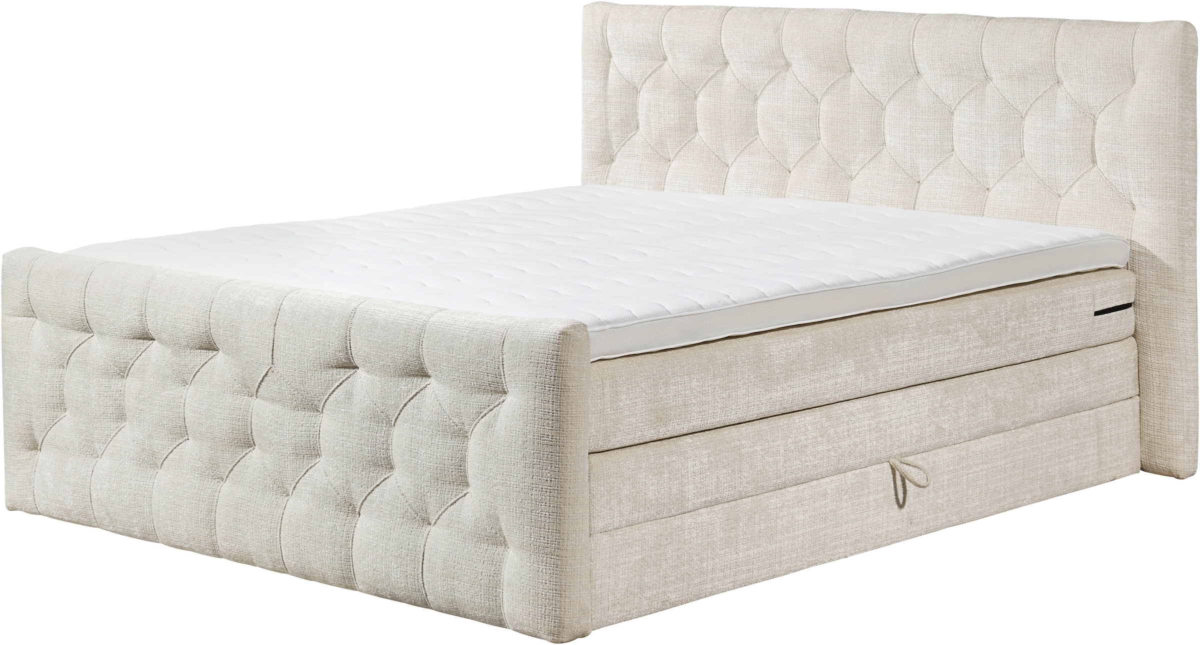 ED EXCITING DESIGN Boxspringbett »"Cashfield", OTTOs Choice! Topseller inkl. zwei Bettkästen & Topper«, erhältlich in den Größen 160x200cm und 180x200cm