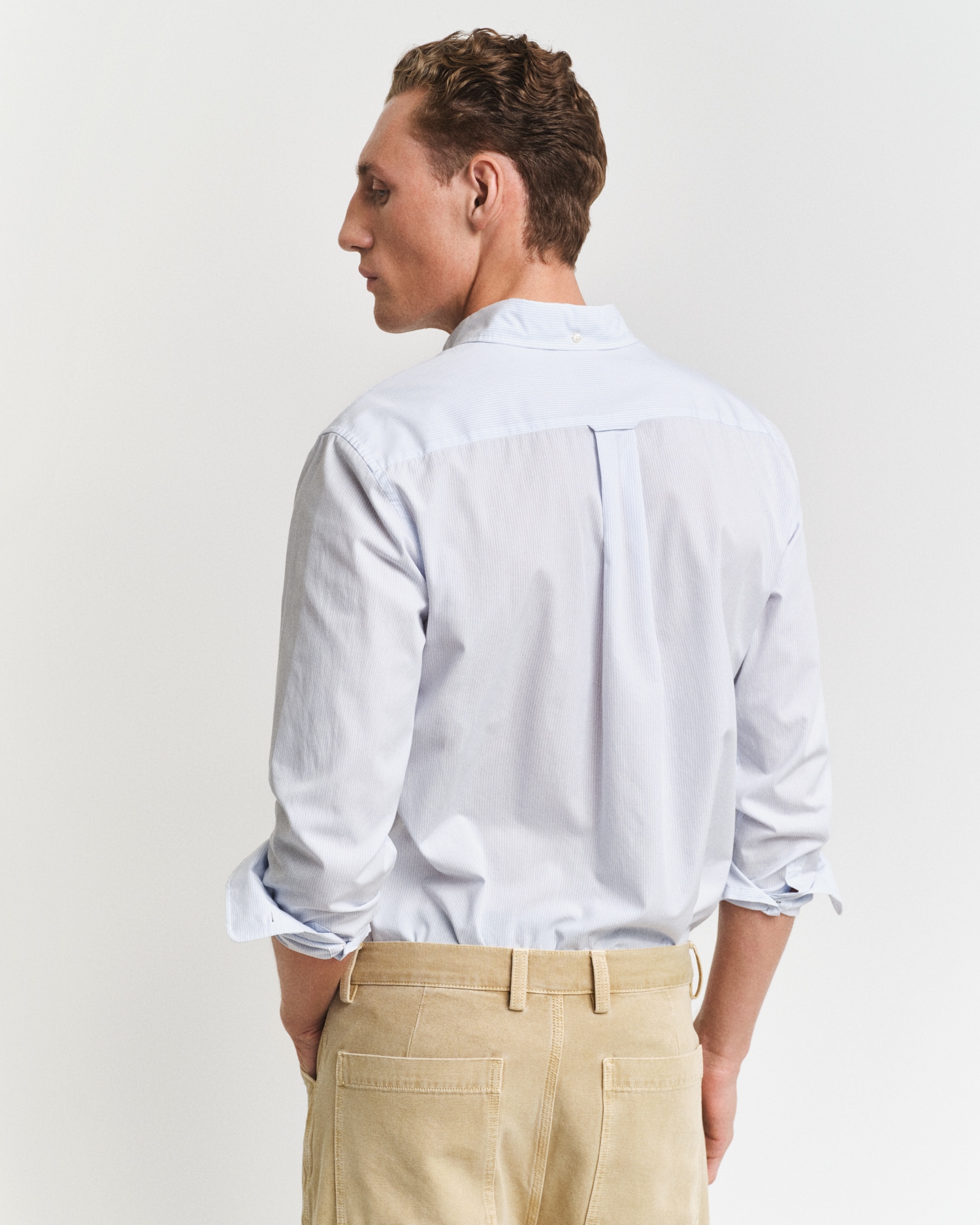 Gant Langarmhemd »REG POPLIN BANKER SHIRT« Banker Stripe Popeline, leichte Baumwolle