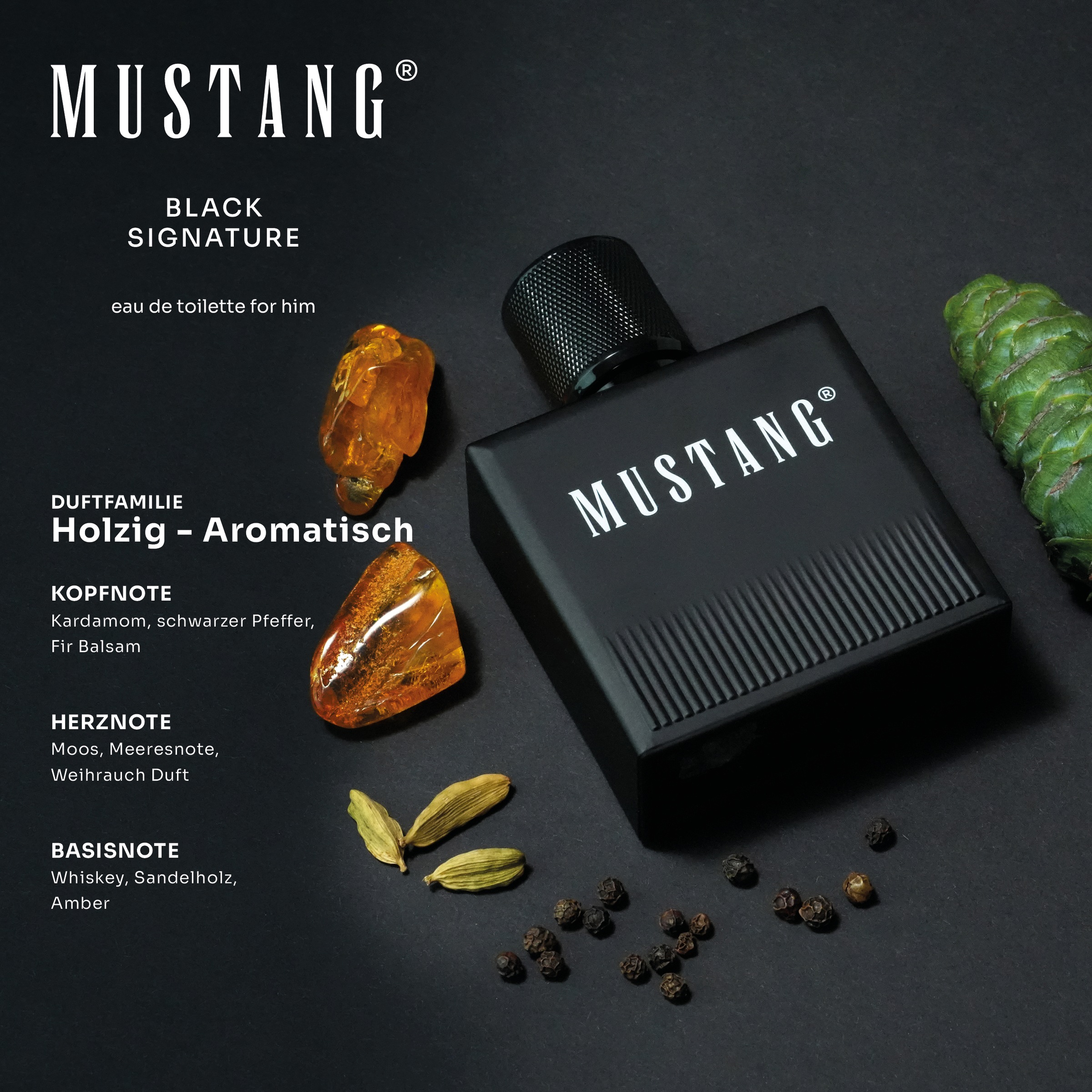 MUSTANG Eau de Toilette »MUSTANG BLACK SIGNATURE for him EdT 50ml«